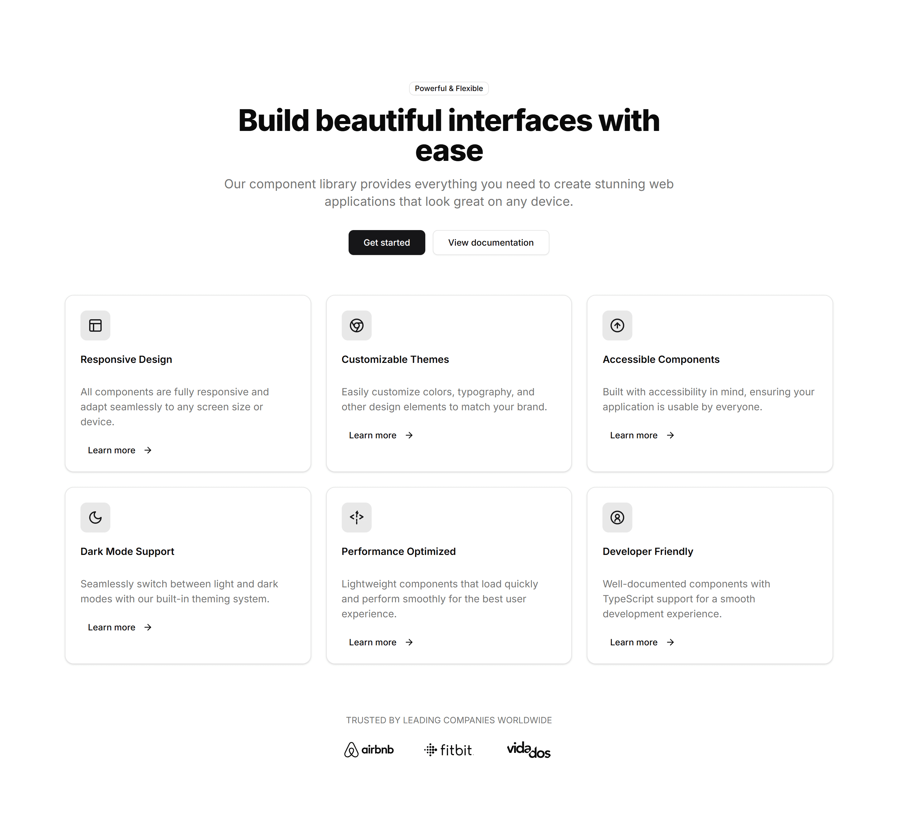 Marketing Hero Section: With Feature Cards