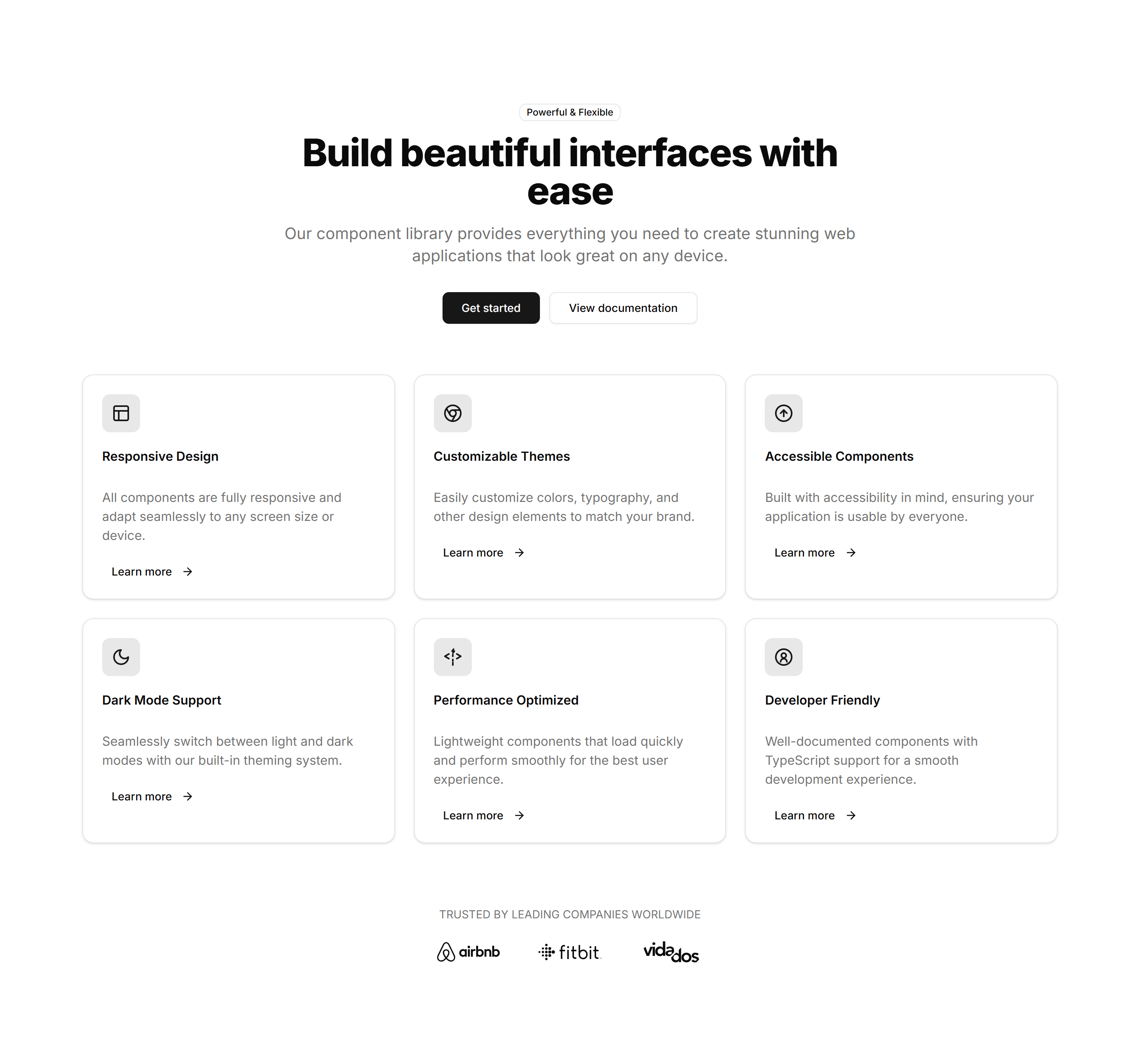 Marketing Hero Section: With Feature Cards