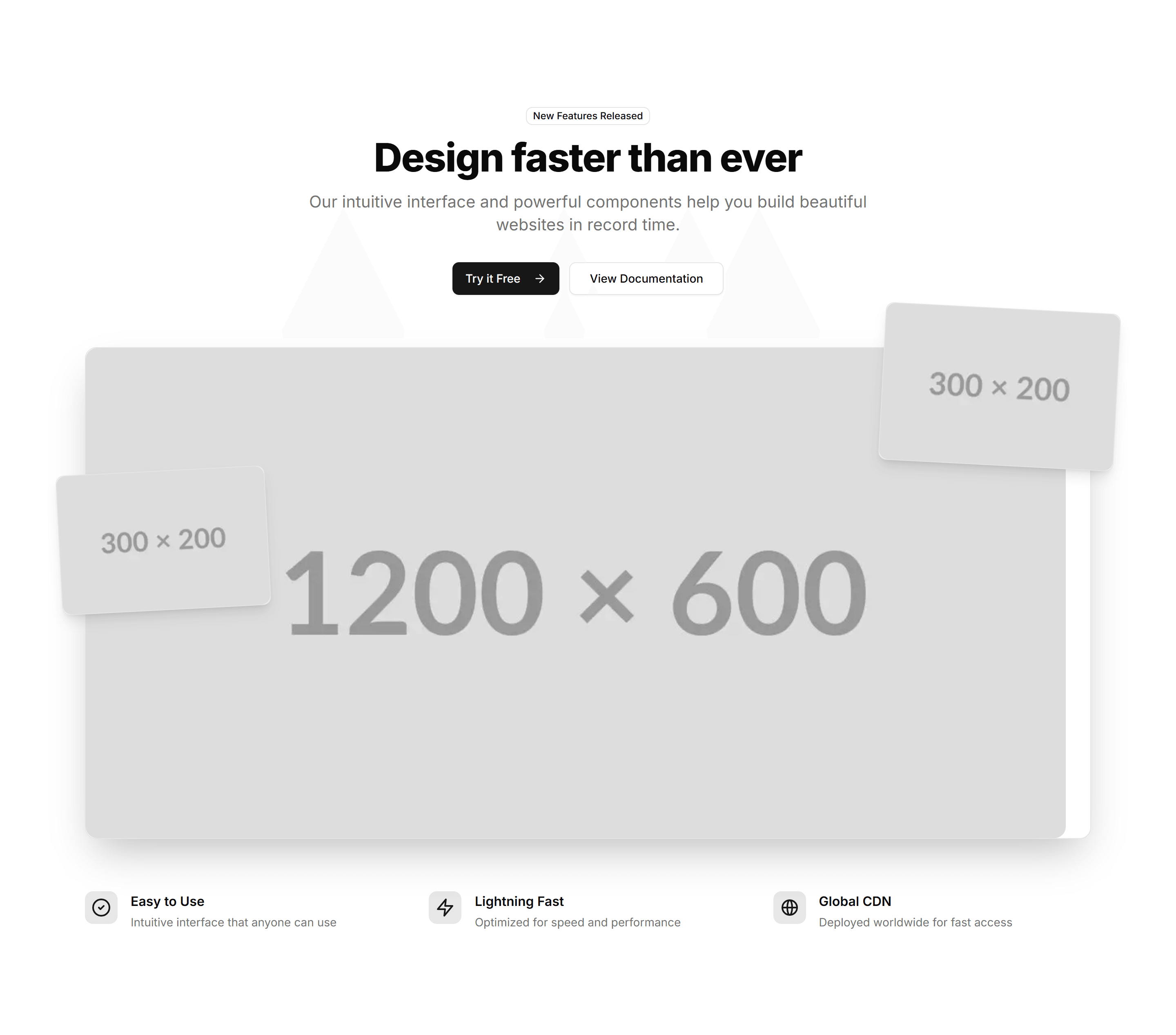 Marketing Hero Section: With Product Screenshots