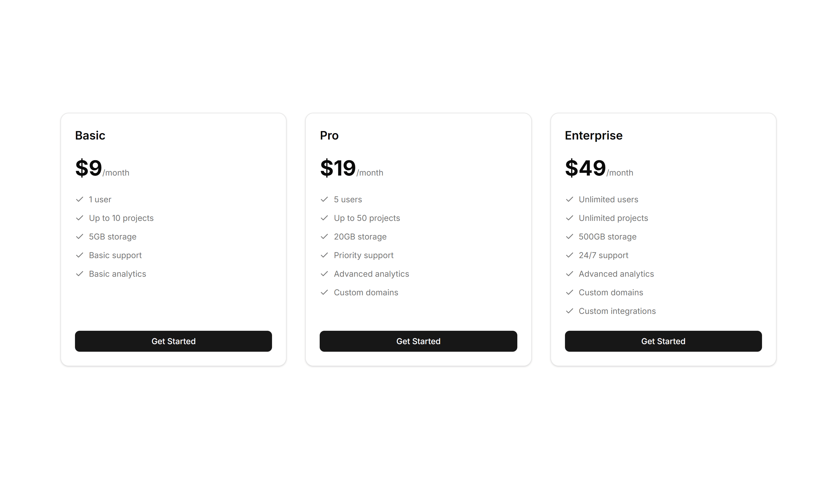 Marketing Pricing Section: Simple