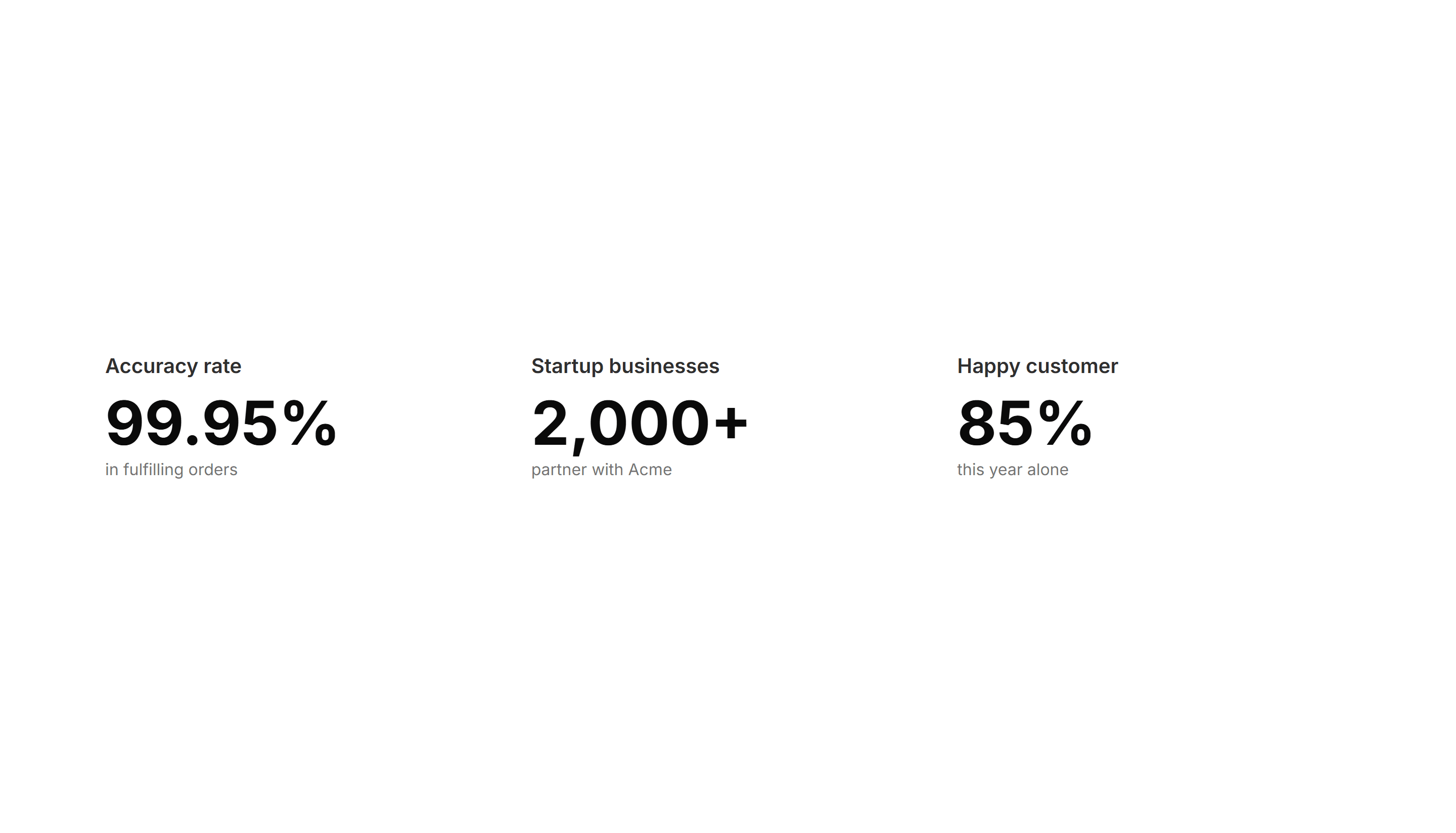 Marketing Stat: Simple 3 Cols