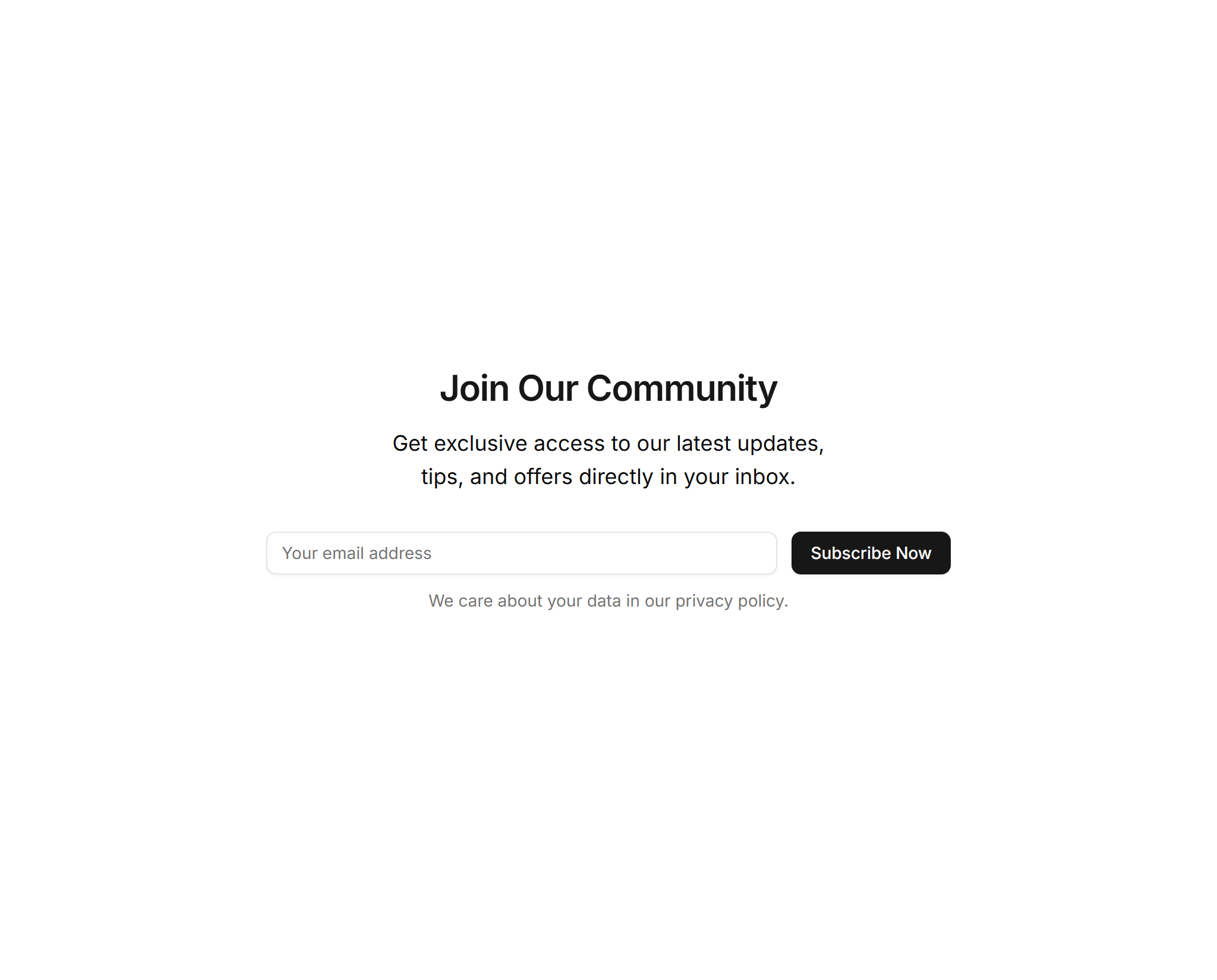 Marketing Subscribe: Incentive Center Aligned