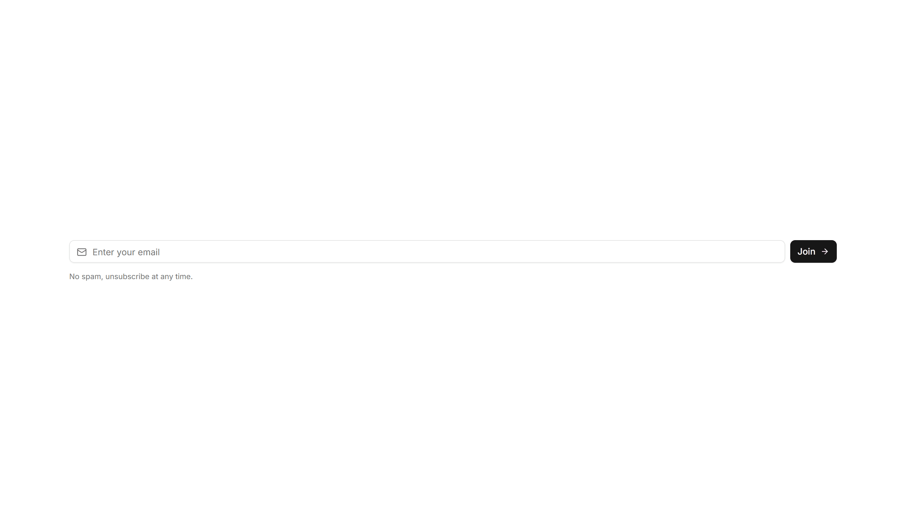 Marketing Subscribe: Input Style