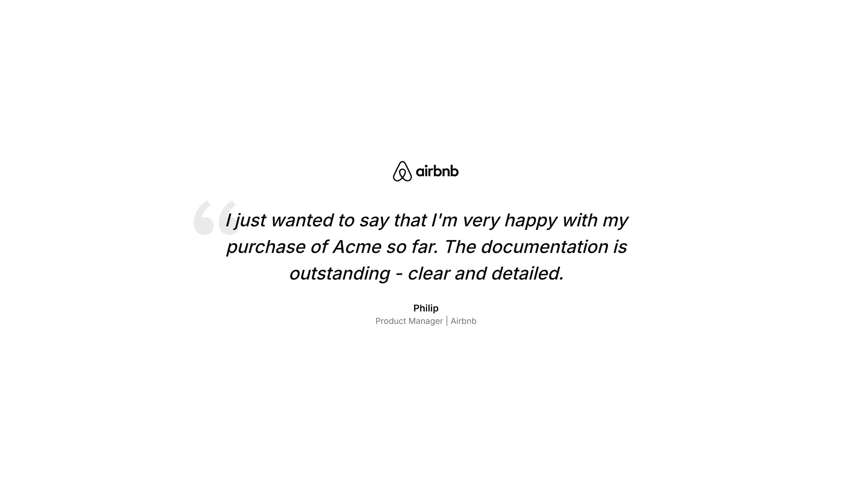 Marketing Testimonial: Simple Center Aligned With Logo