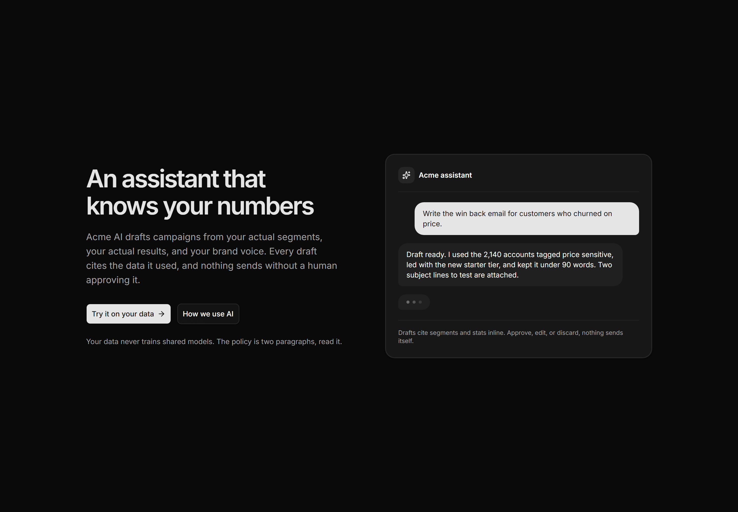 Marketing AI Feature: Ai Chat Hero