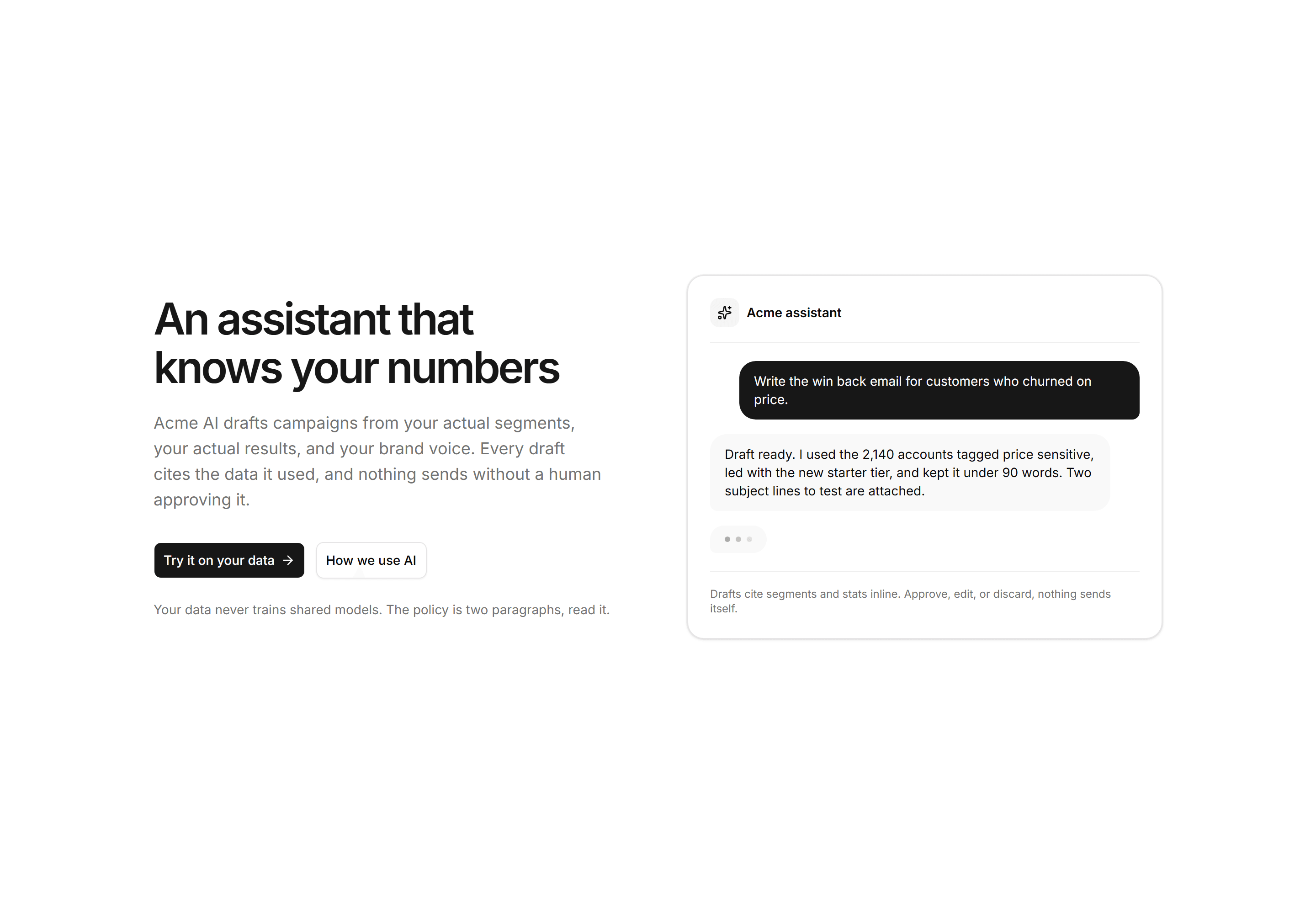 Marketing AI Feature: Ai Chat Hero
