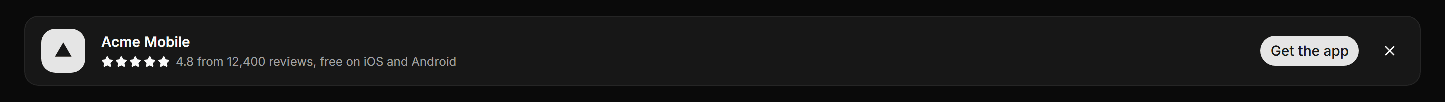 Marketing Banner: App Download Banner
