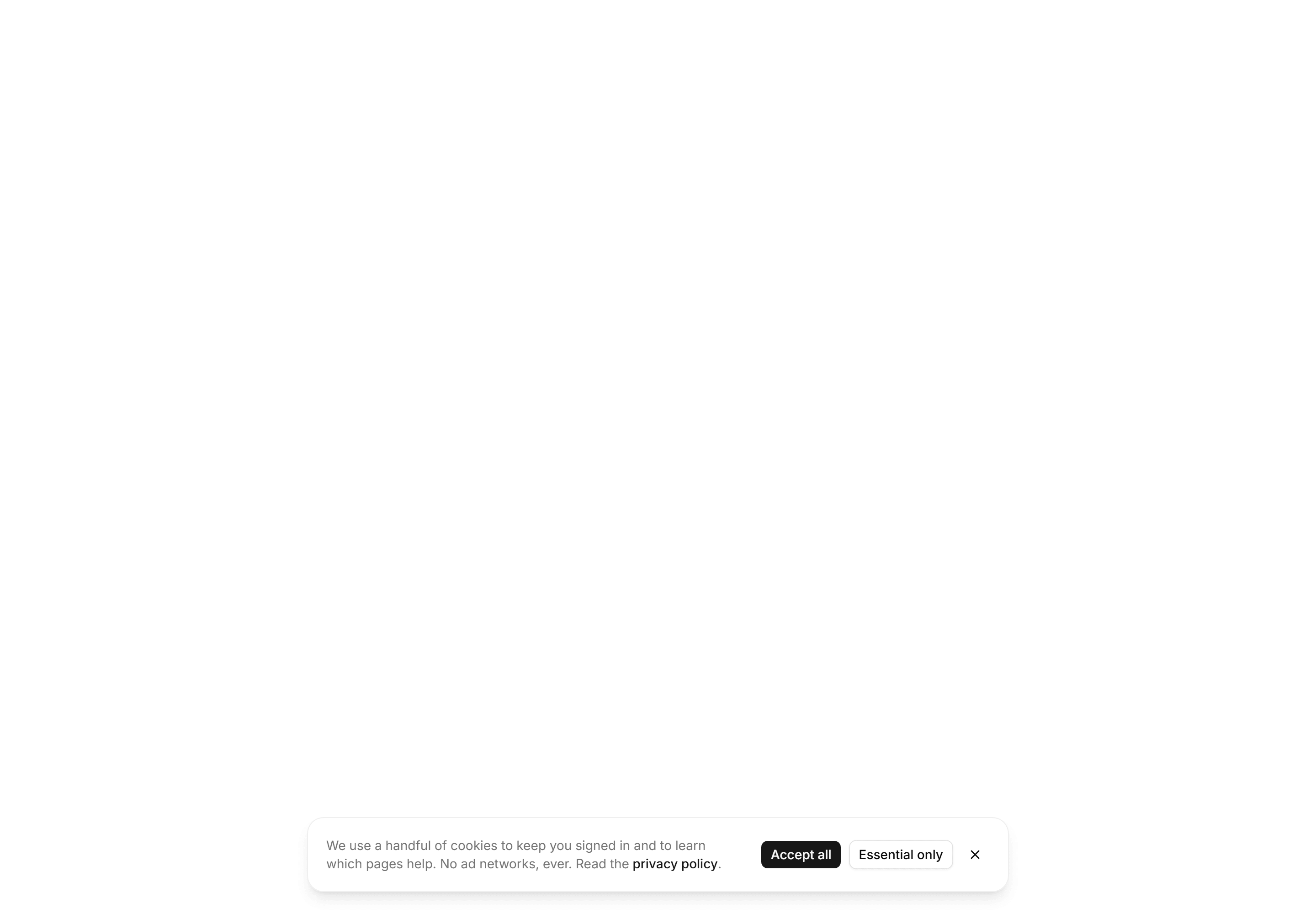 Marketing Banner: Bottom Docked Banner