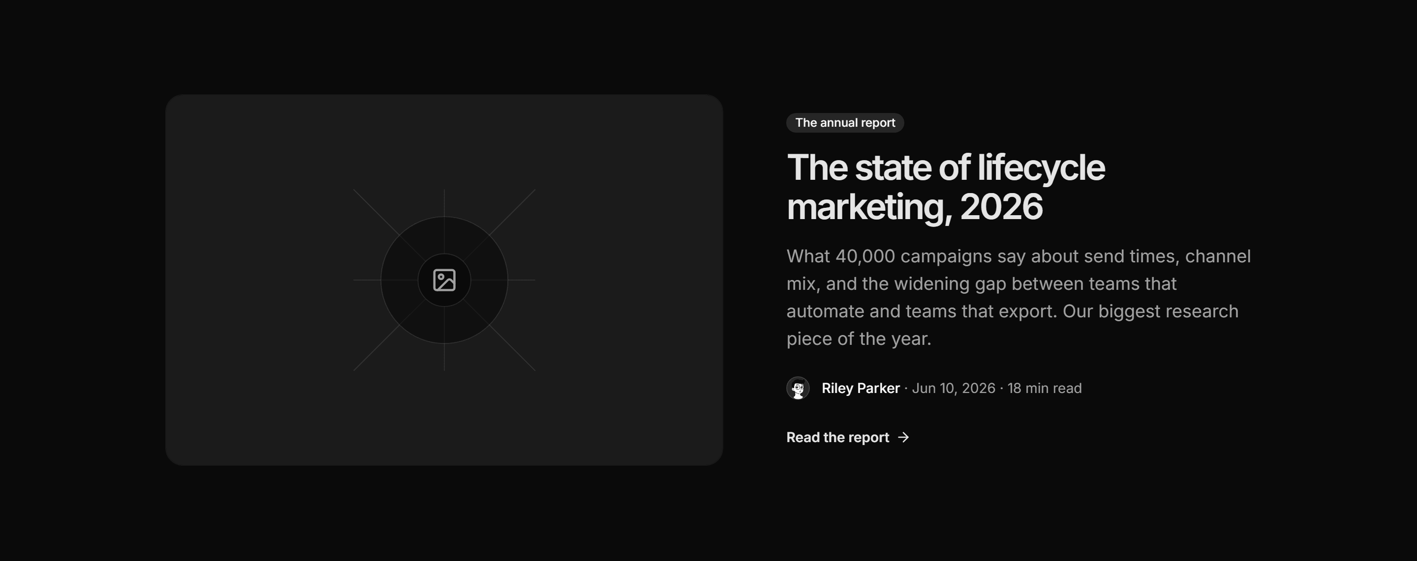 Marketing Blog: Featured Post Split