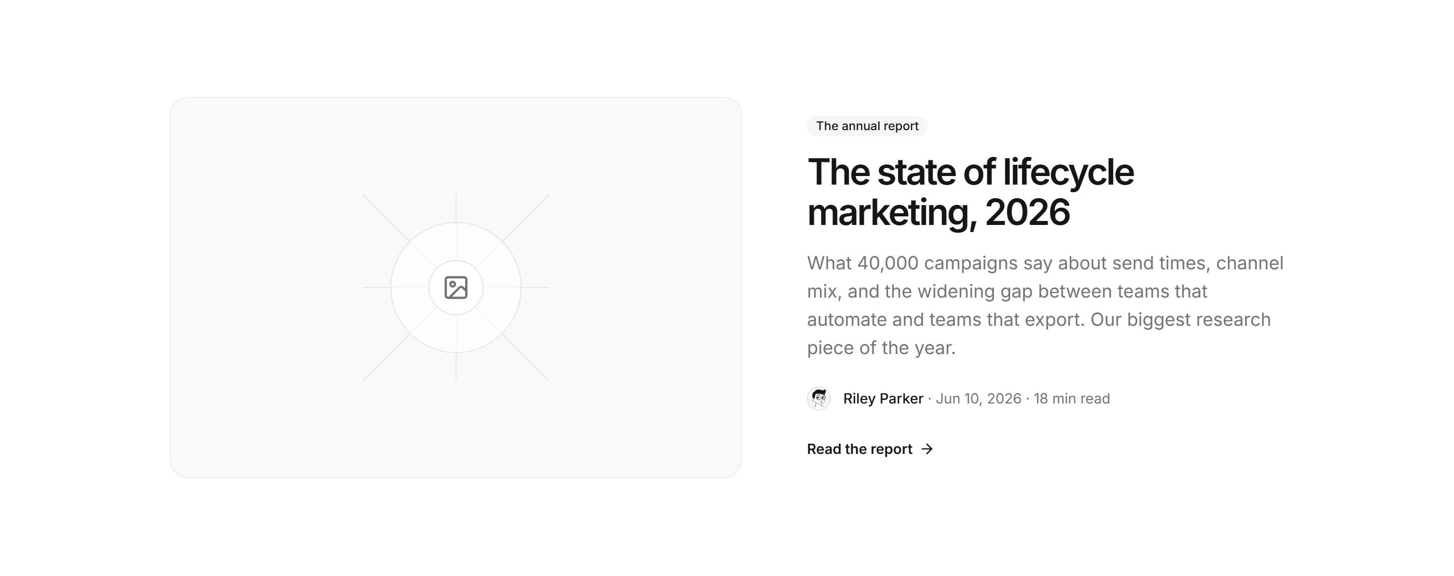 Marketing Blog: Featured Post Split