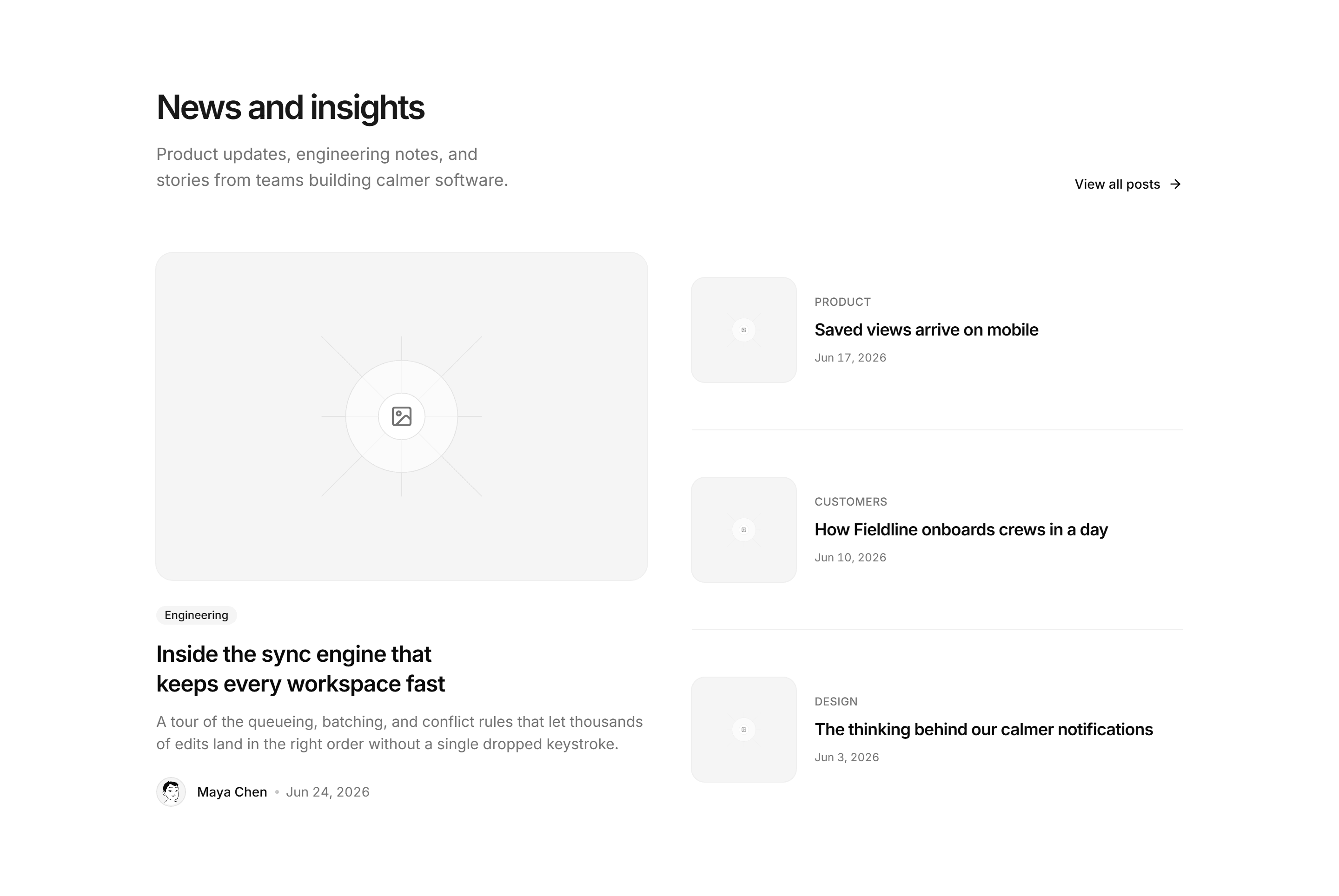 Marketing Blog: Featured Post With List
