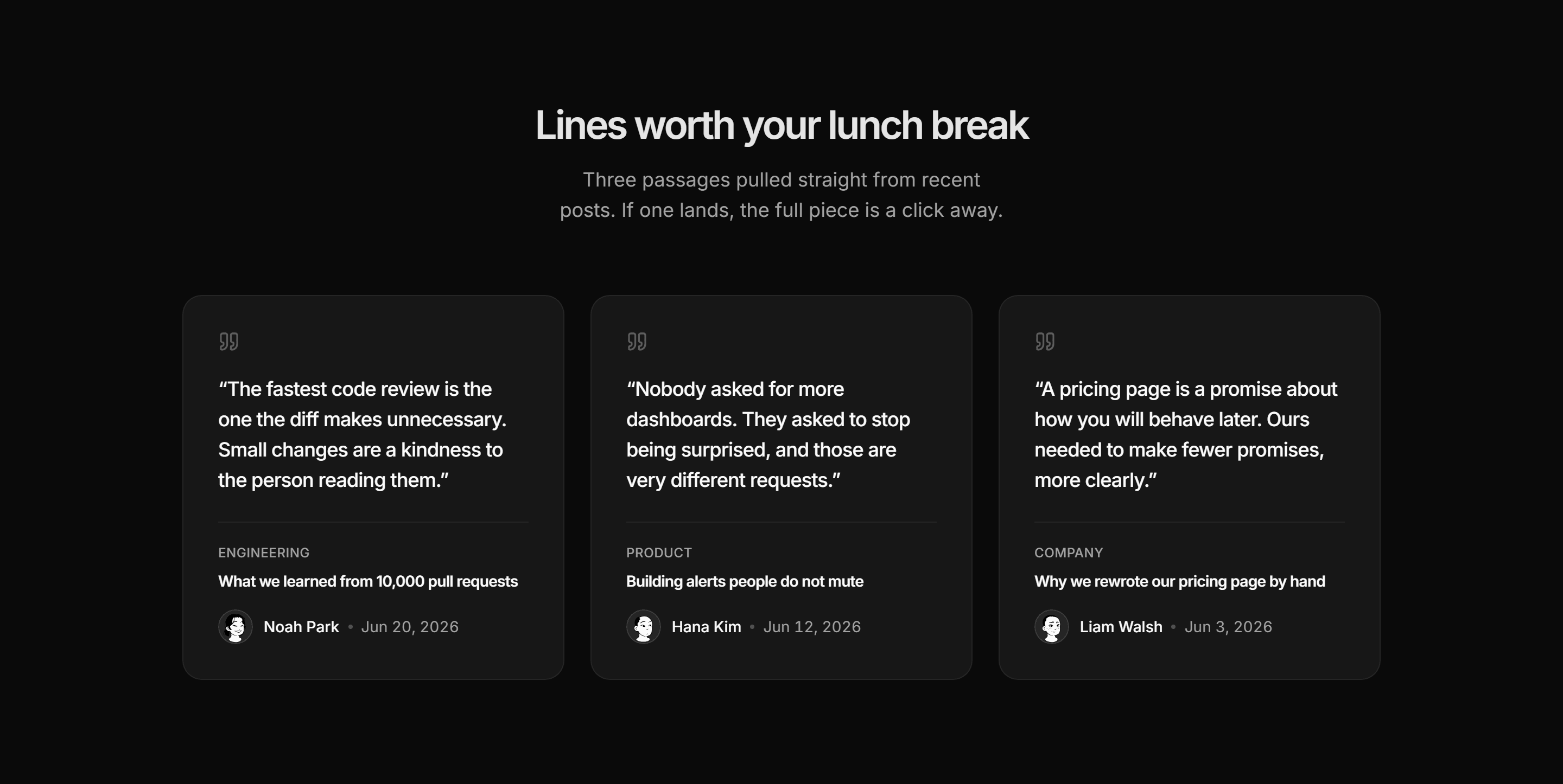 Marketing Blog: Pull Quote Cards