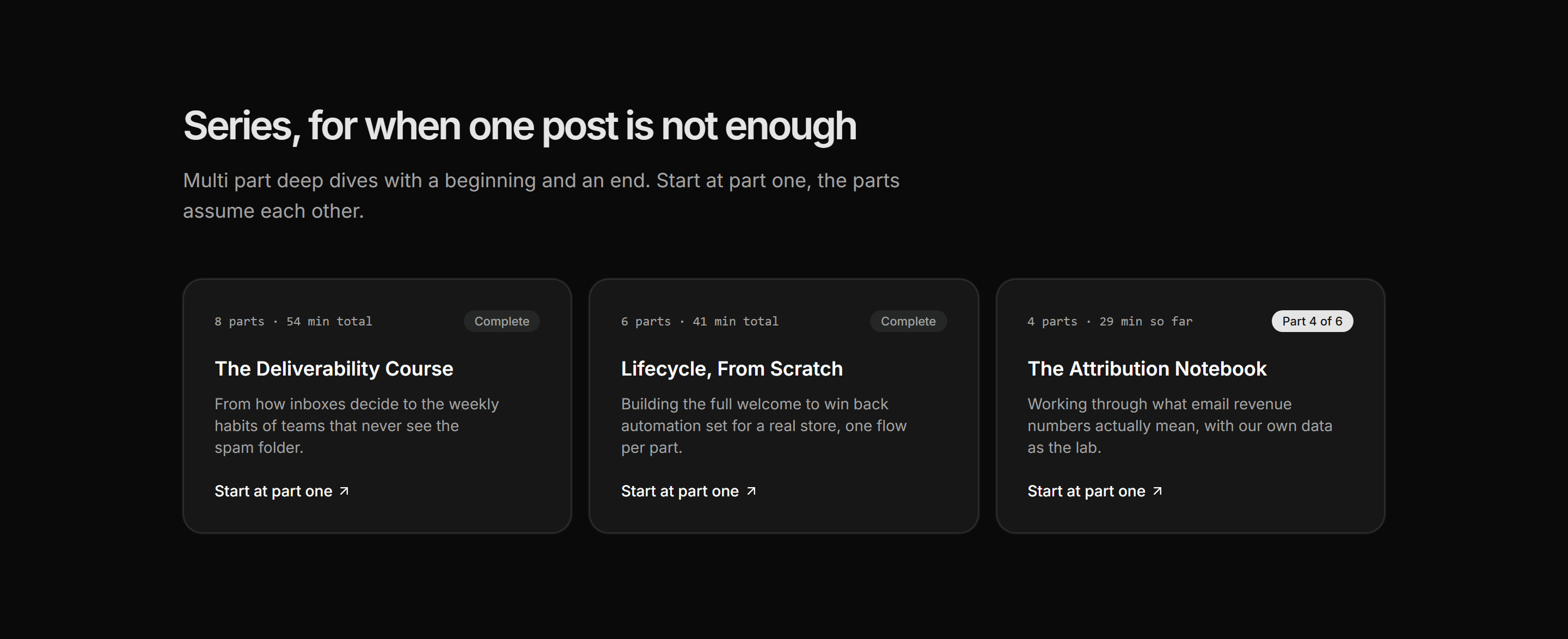 Marketing Blog: Series Collection Cards