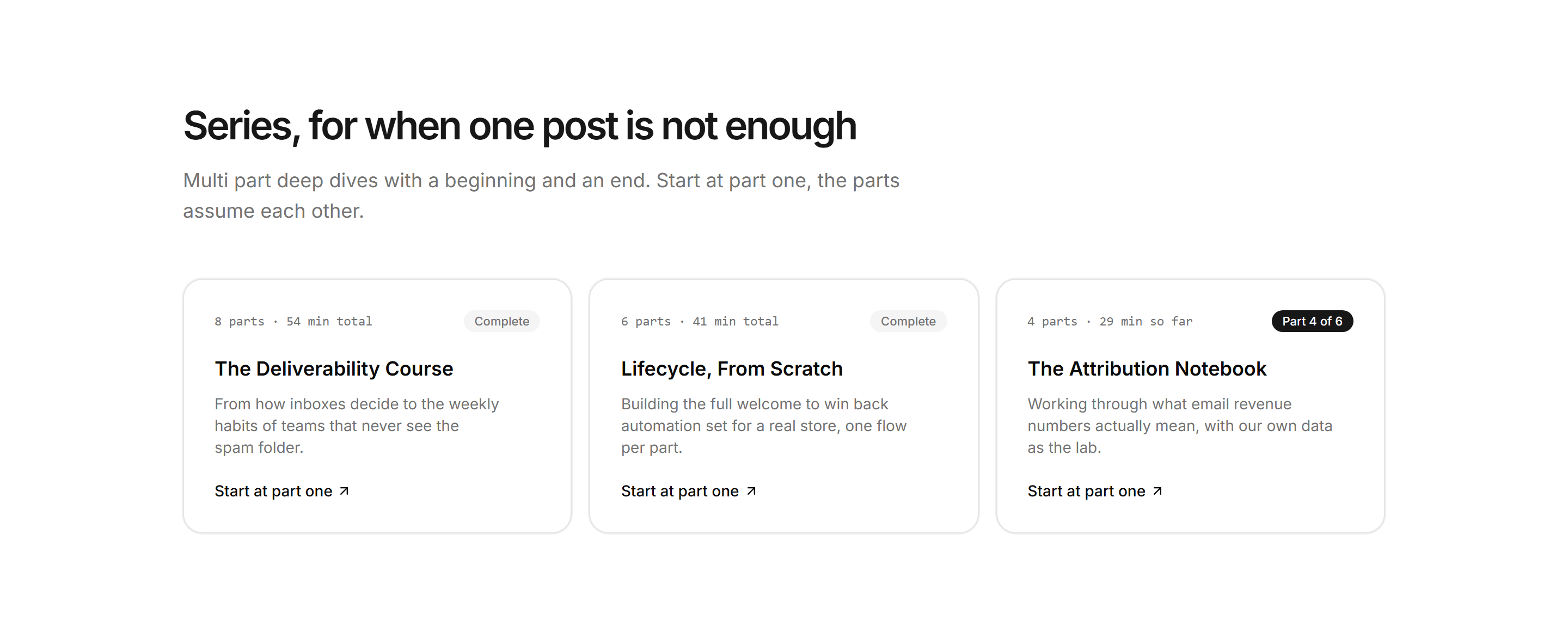 Marketing Blog: Series Collection Cards