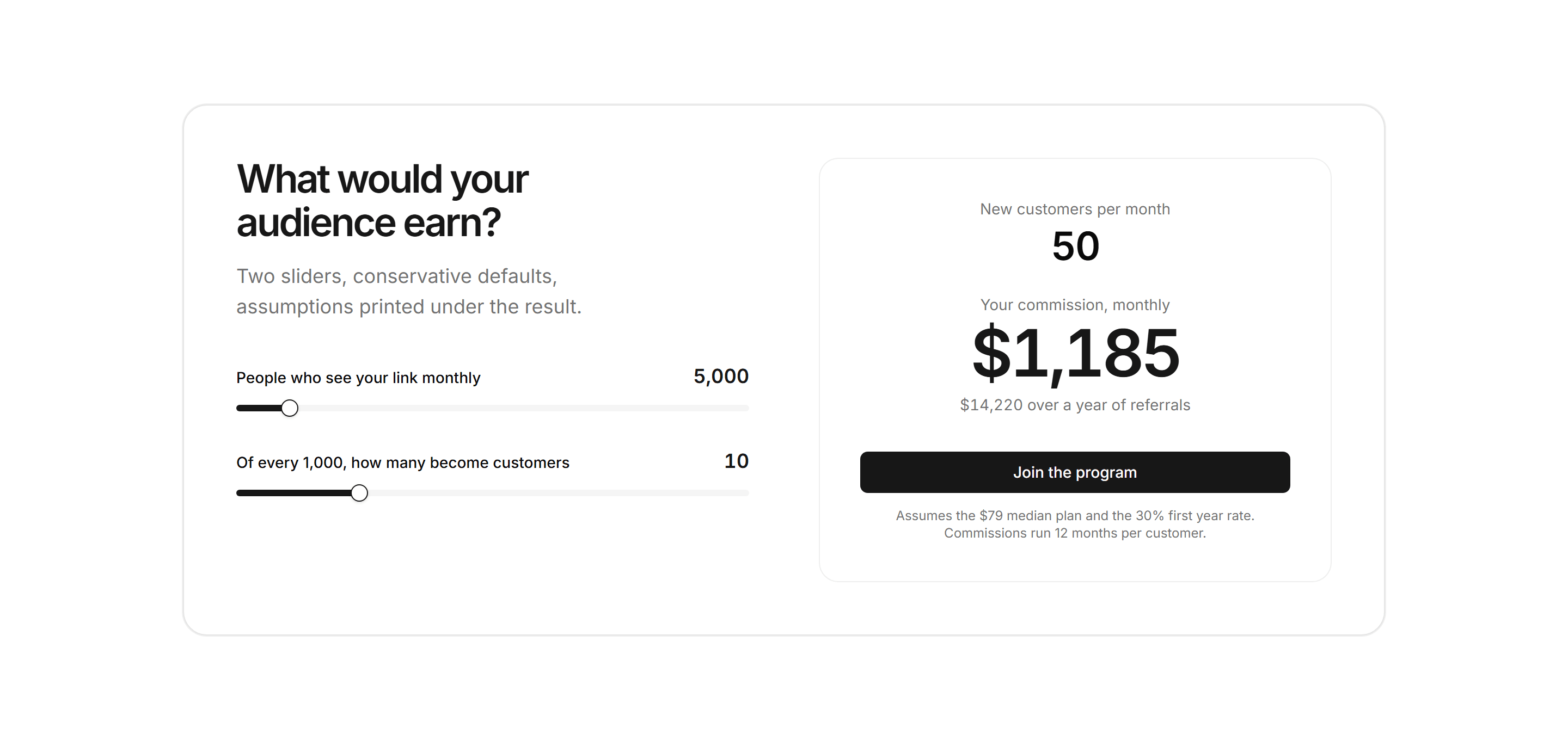 Marketing Calculator: Affiliate Earnings Calculator