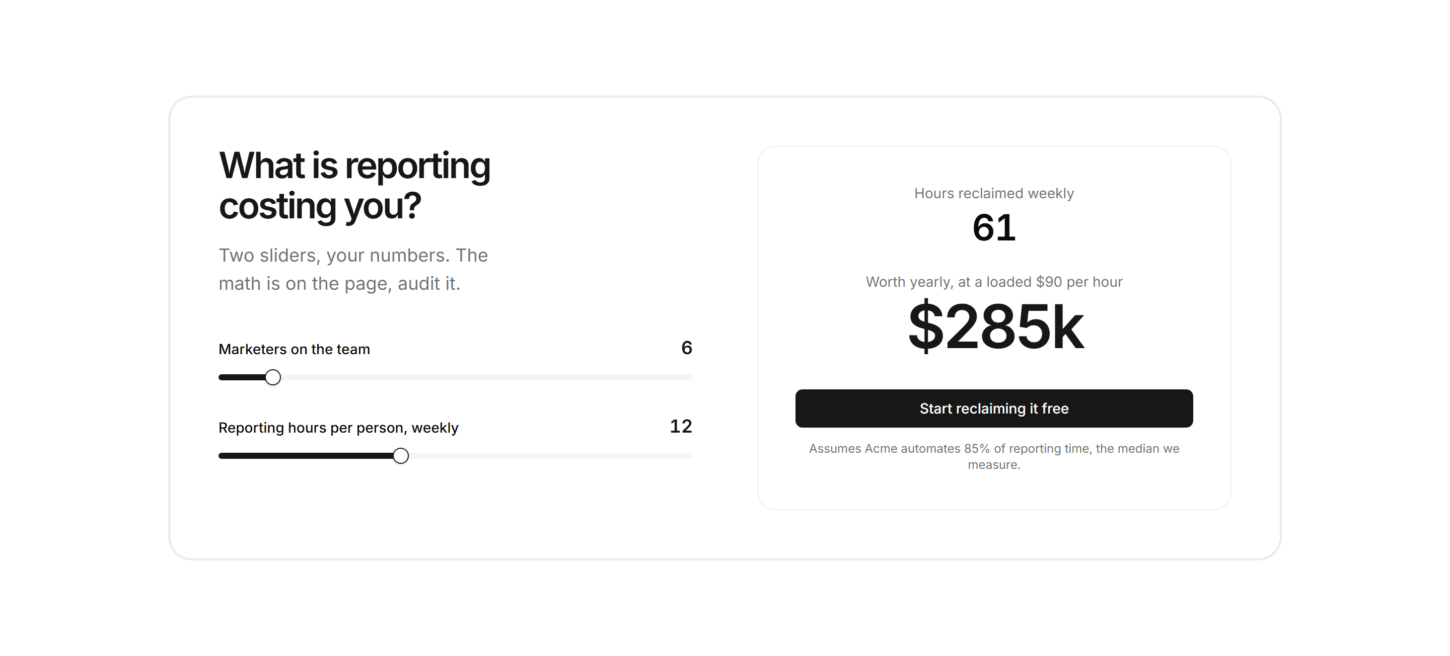 Marketing Calculator: Roi Calculator
