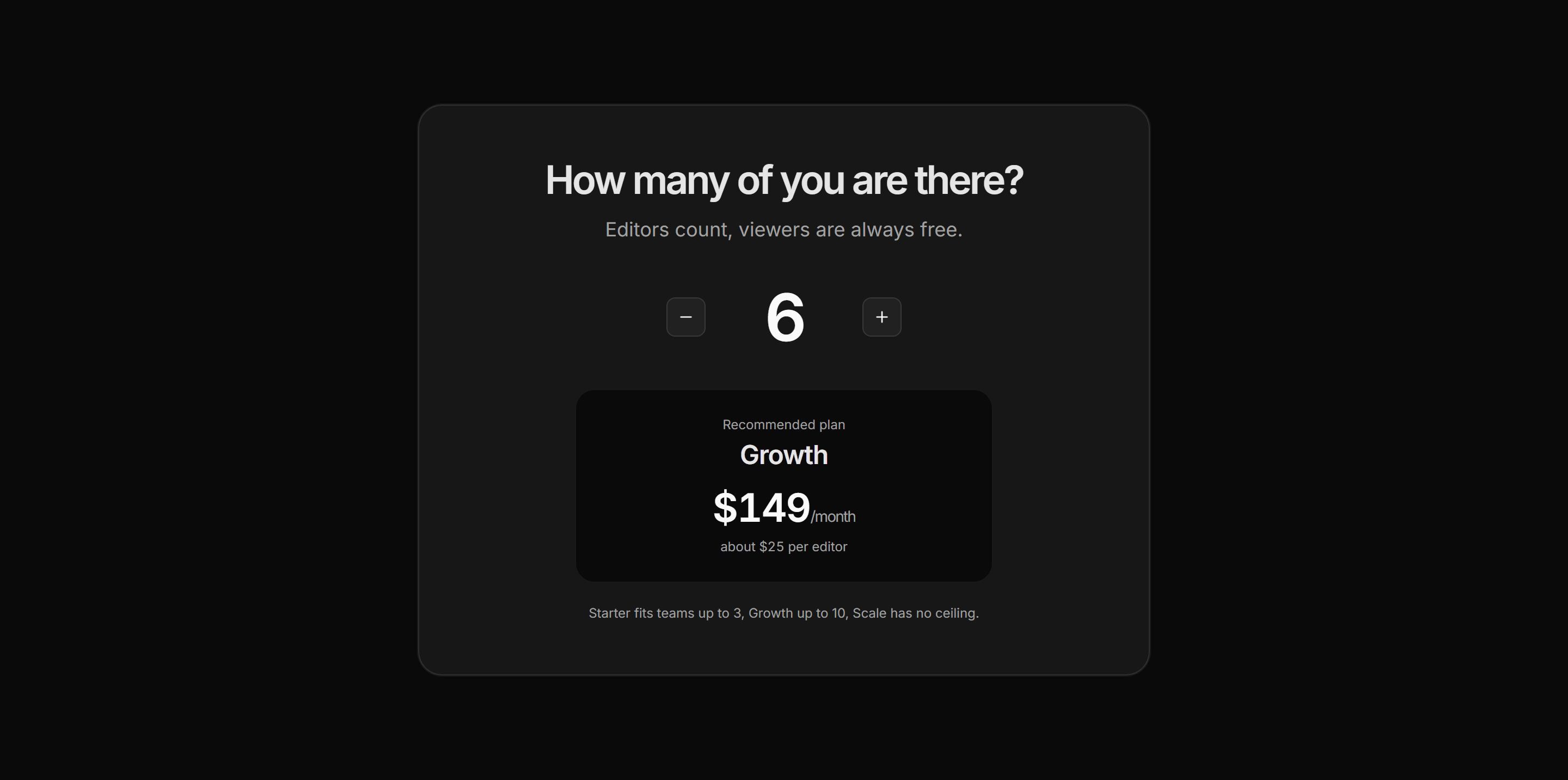 Marketing Calculator: Team Size Estimator