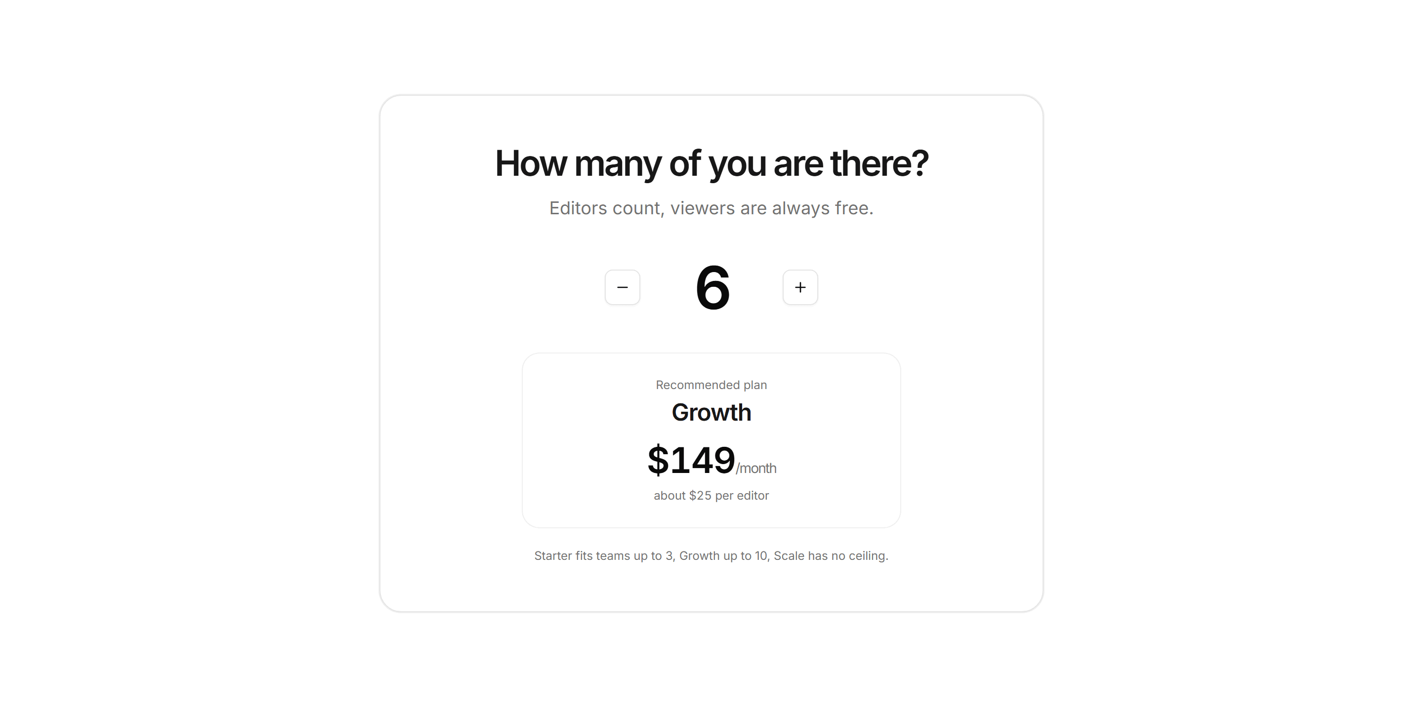 Marketing Calculator: Team Size Estimator