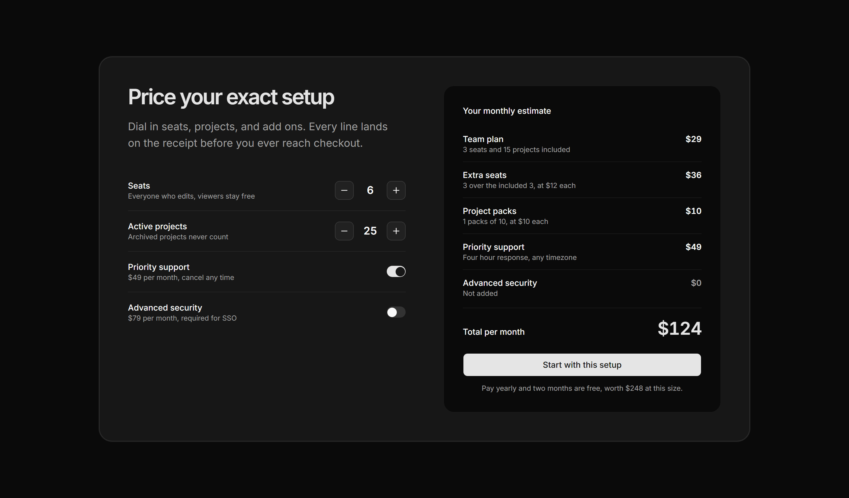 Marketing Calculator: Usage Cost Estimator