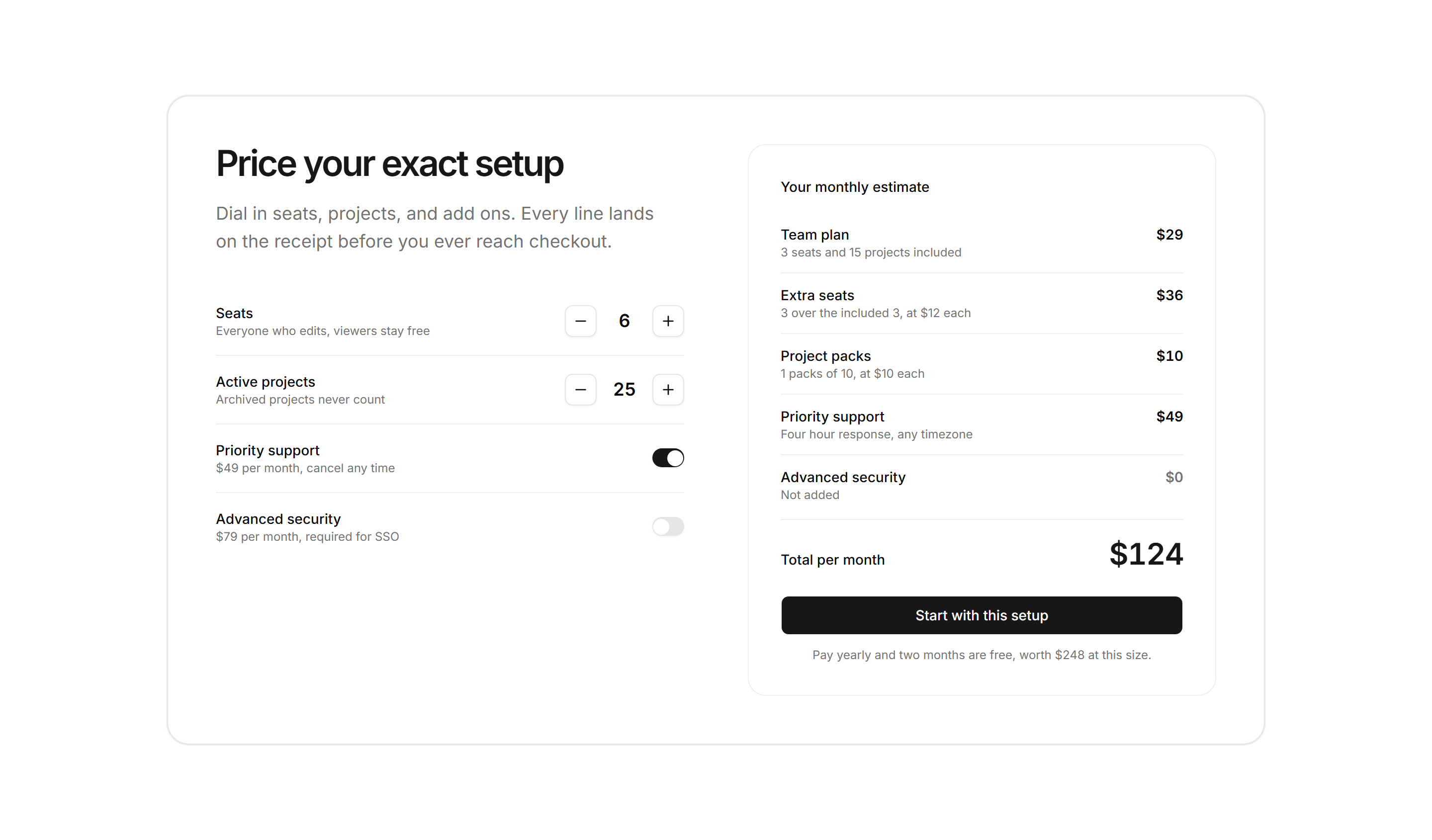 Marketing Calculator: Usage Cost Estimator