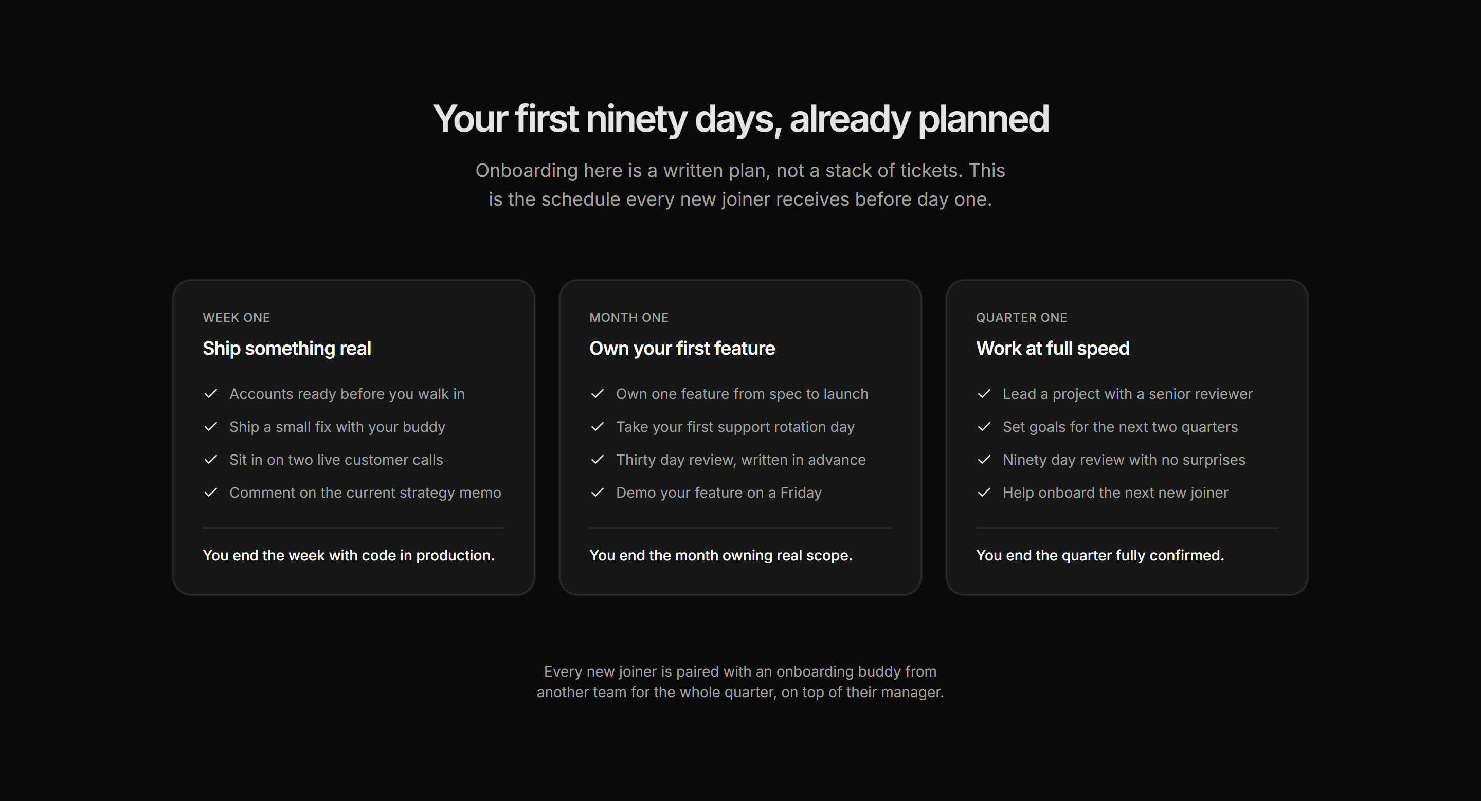 Marketing Career: Onboarding Plan