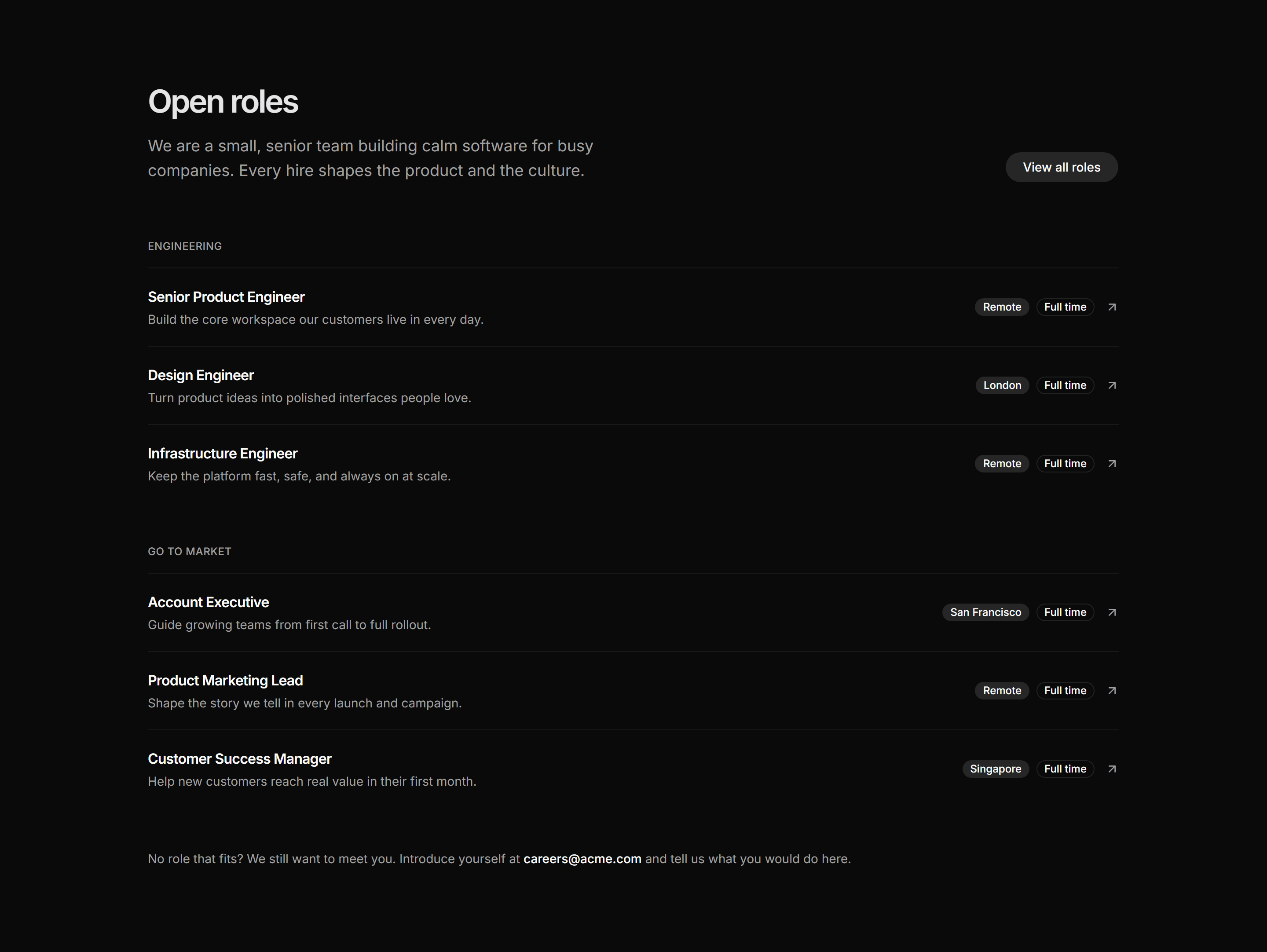 Marketing Career: Open Roles