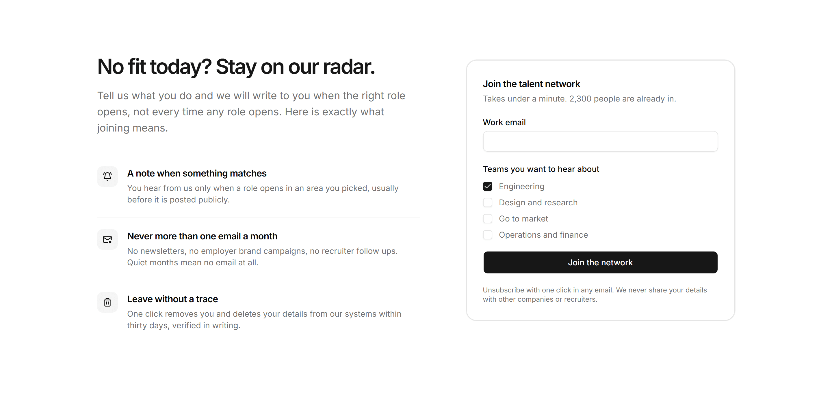 Marketing Career: Talent Network