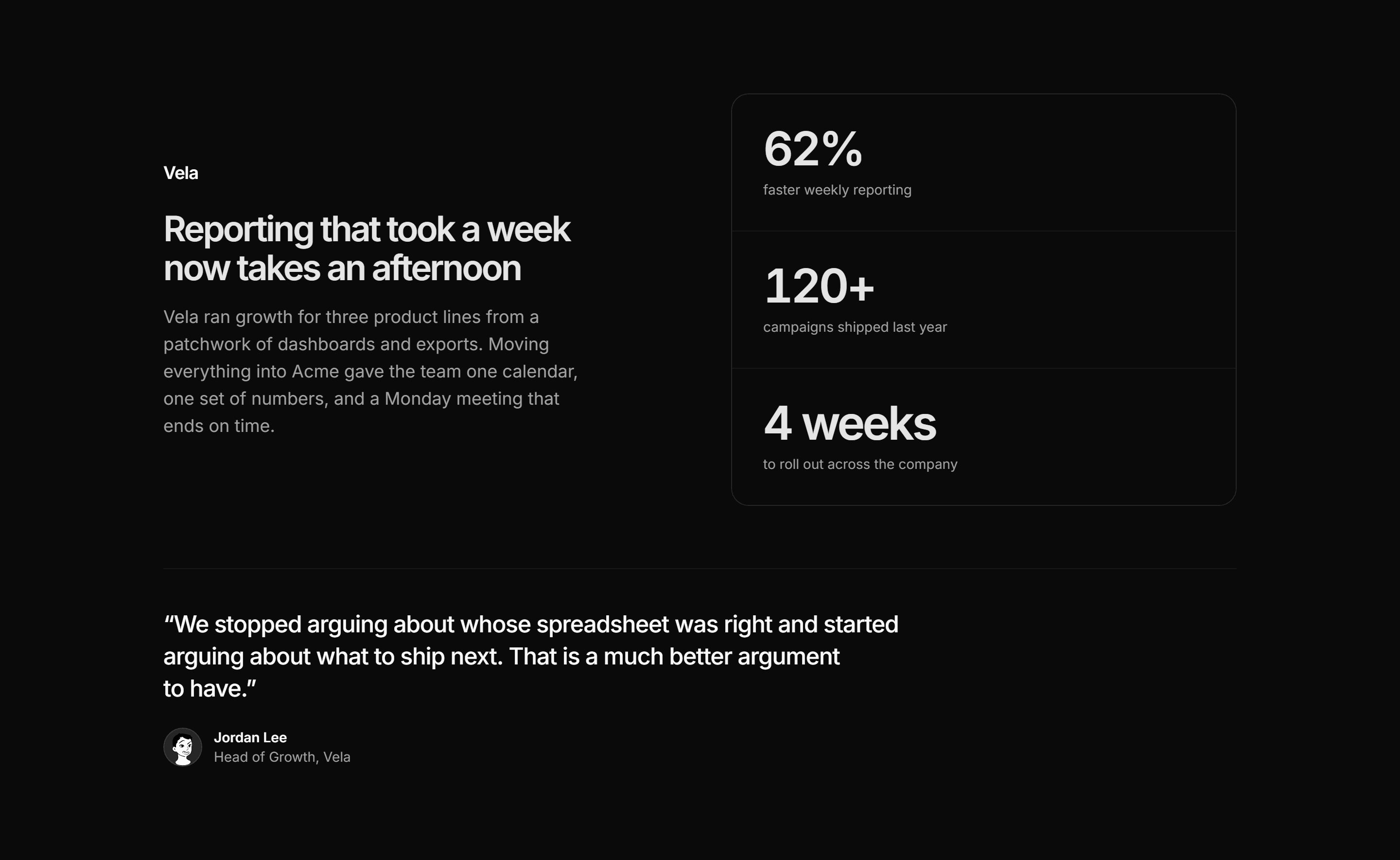 Marketing Case Study: Metrics Spotlight