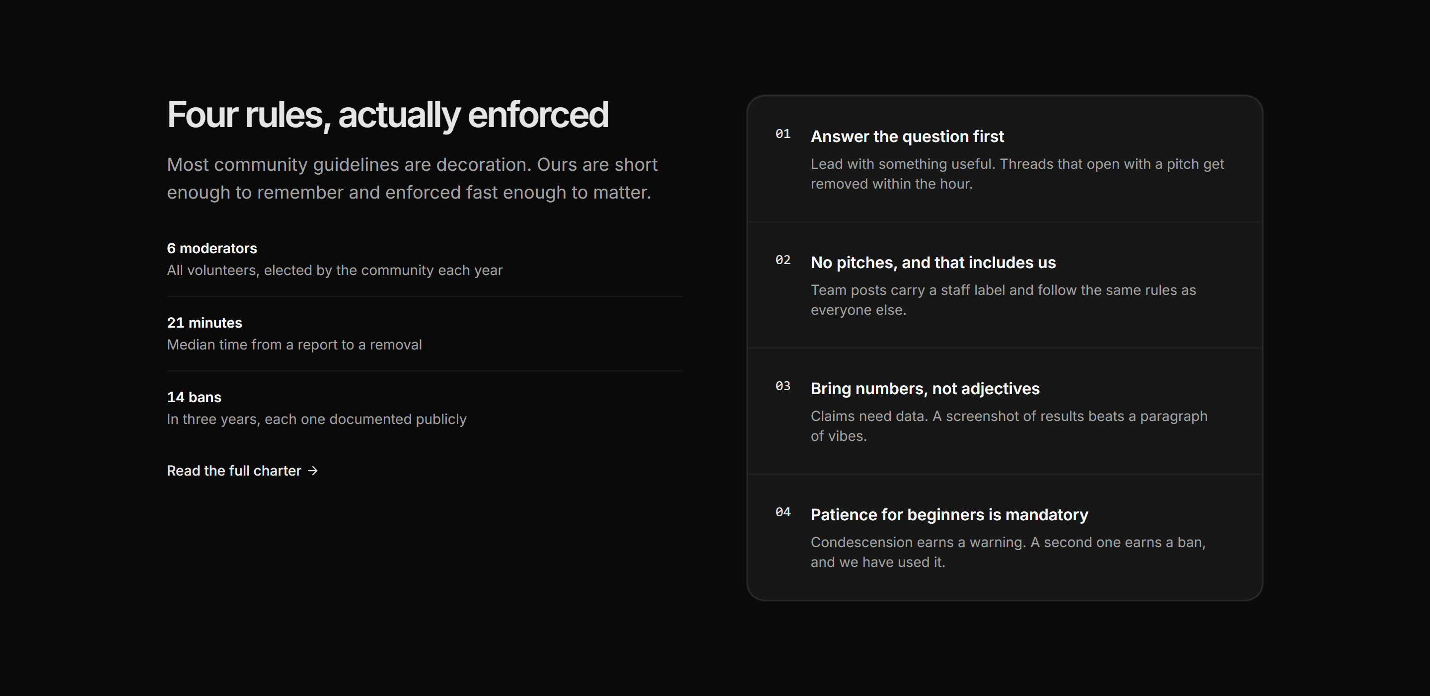 Marketing Community: Community Guidelines Split