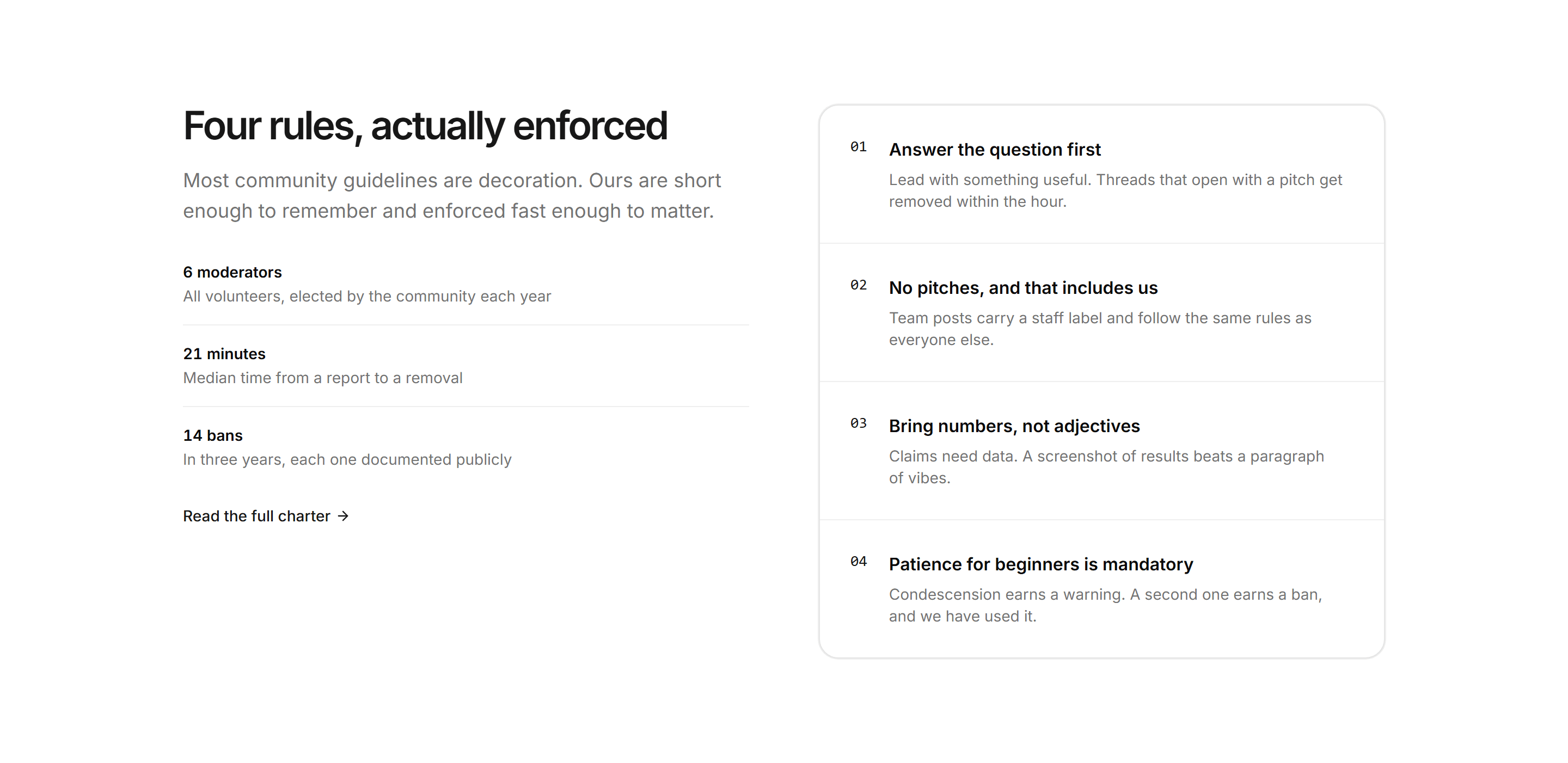 Marketing Community: Community Guidelines Split