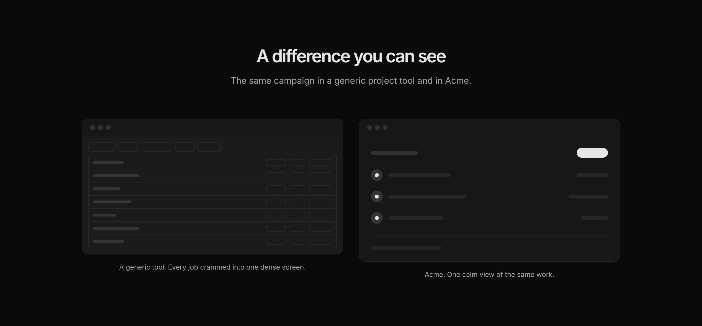 Marketing Comparison: Side by Side Mockups