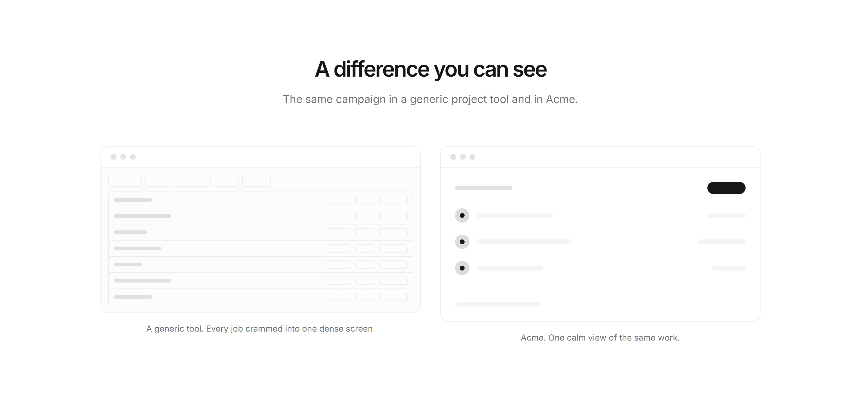 Marketing Comparison: Side by Side Mockups