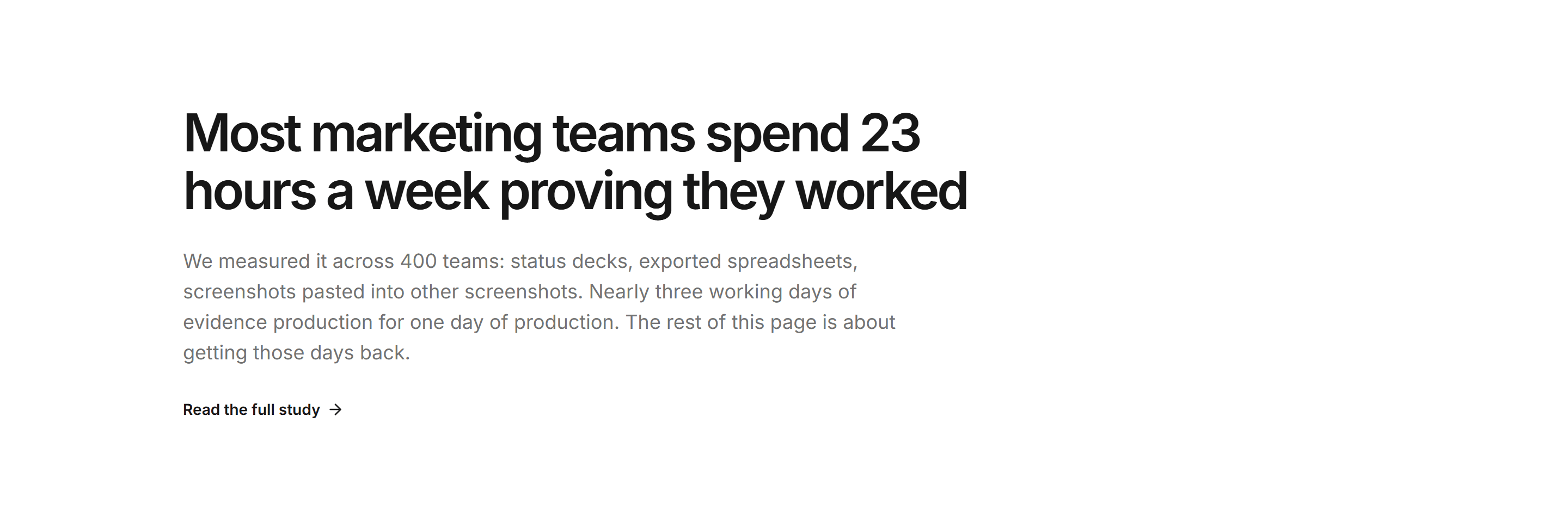 Marketing Content: Headline With Leadline