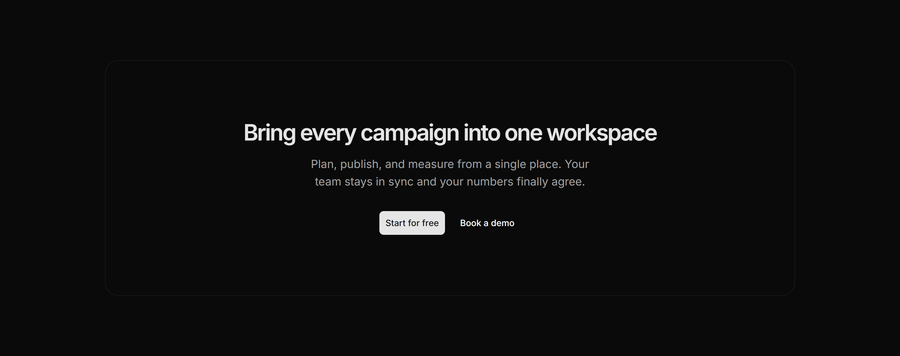 Marketing CTA: Bordered Inset
