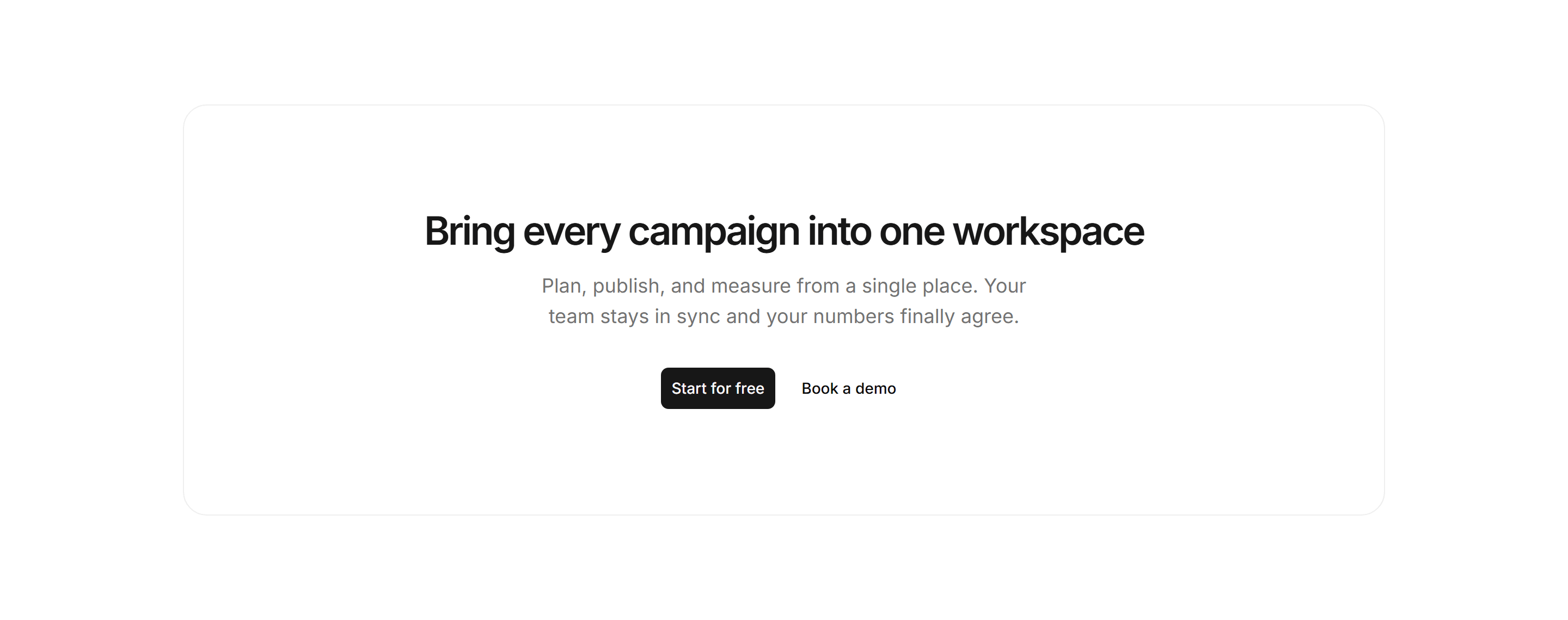 Marketing CTA: Bordered Inset