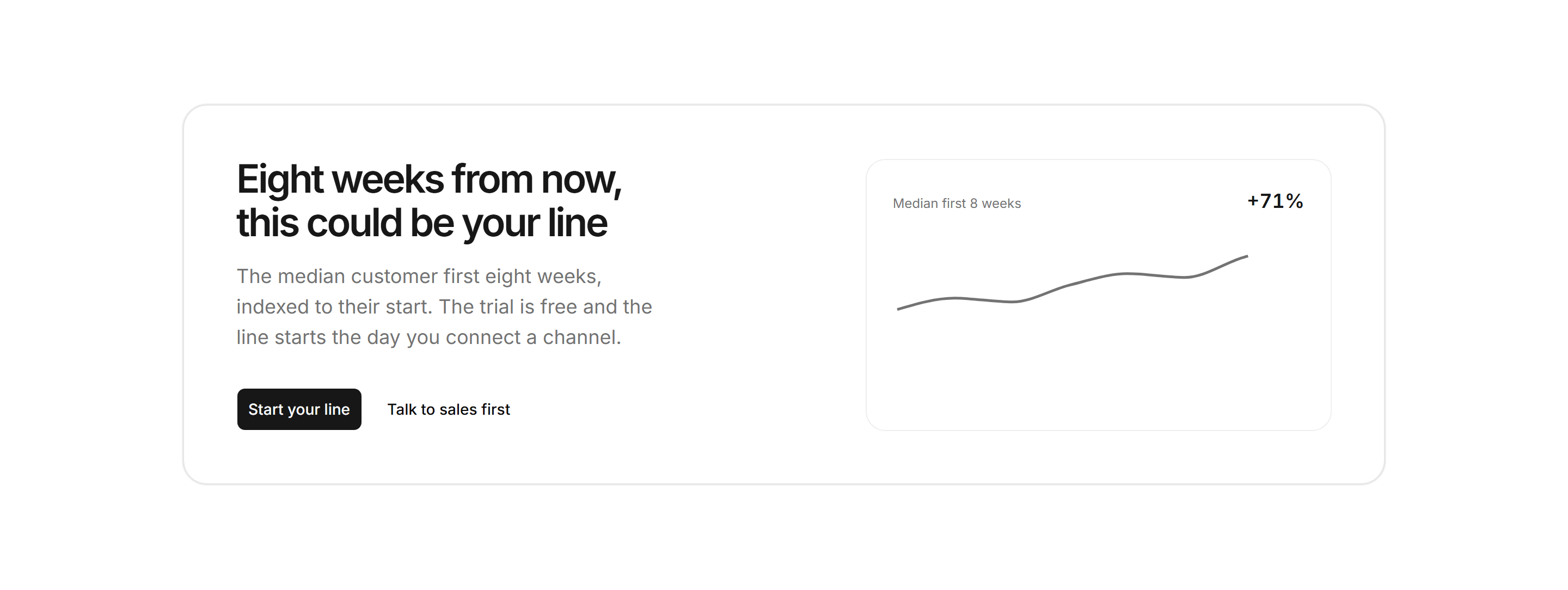 Marketing CTA: Cta With Trend Chart