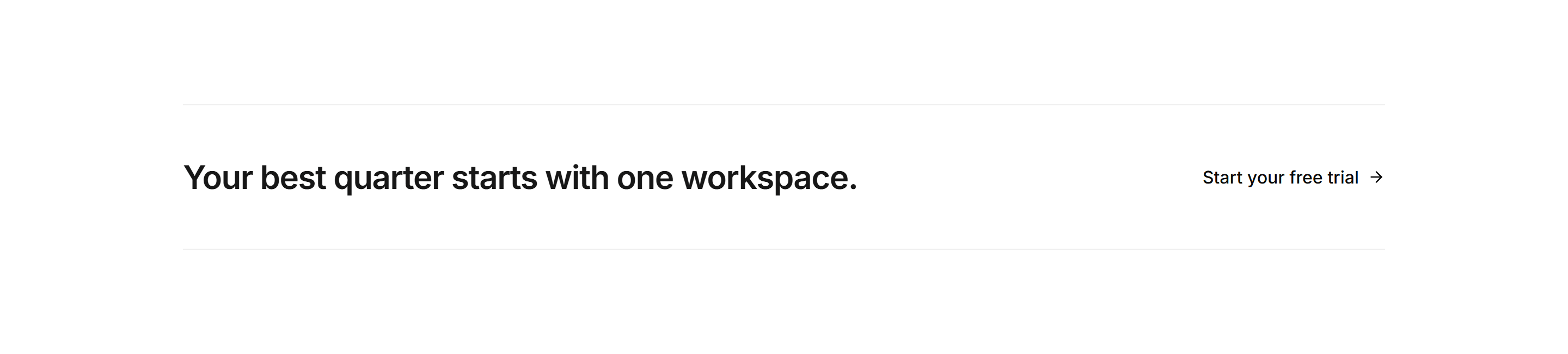 Marketing CTA: Minimal Inline