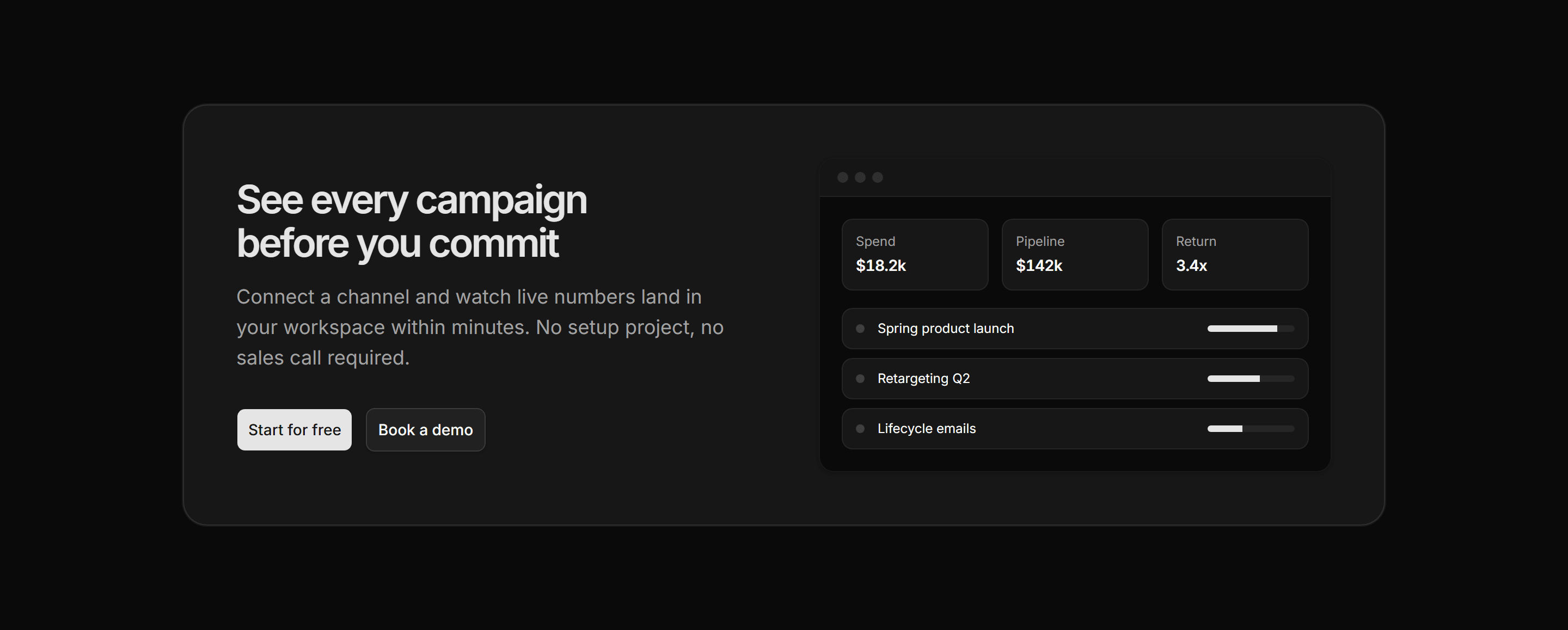 Marketing CTA: Split With Mockup