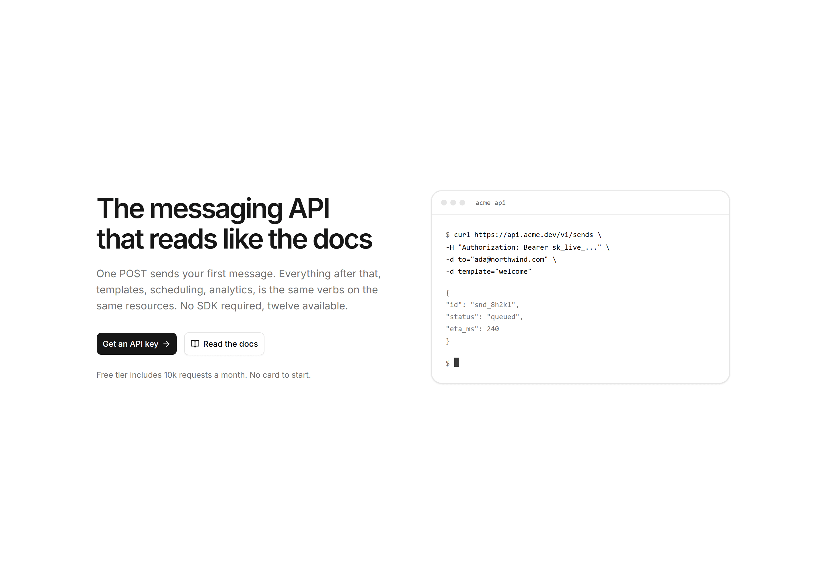 Marketing Developer: Api Hero With Terminal