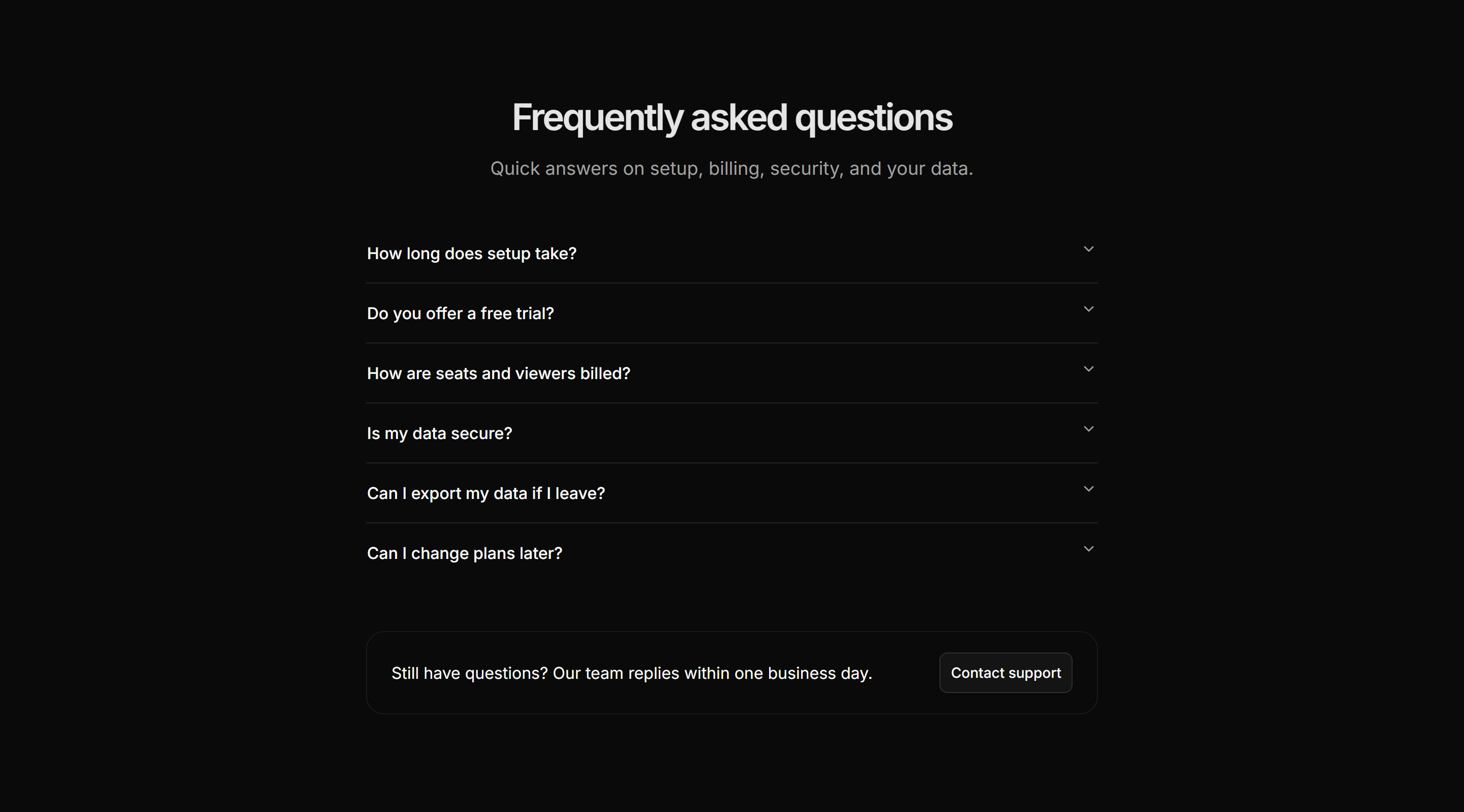 Marketing FAQ: With CTA Banner
