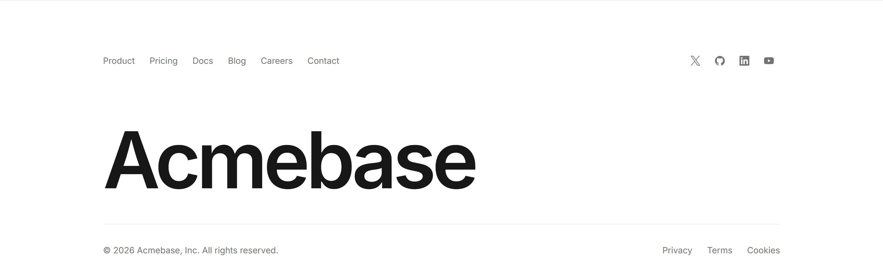 Marketing Footer: Giant Wordmark