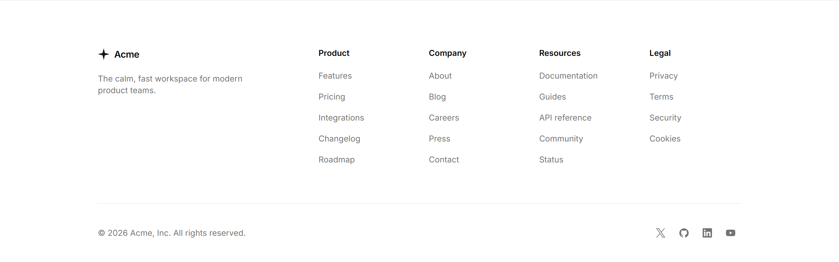 Marketing Footer: Mega Footer