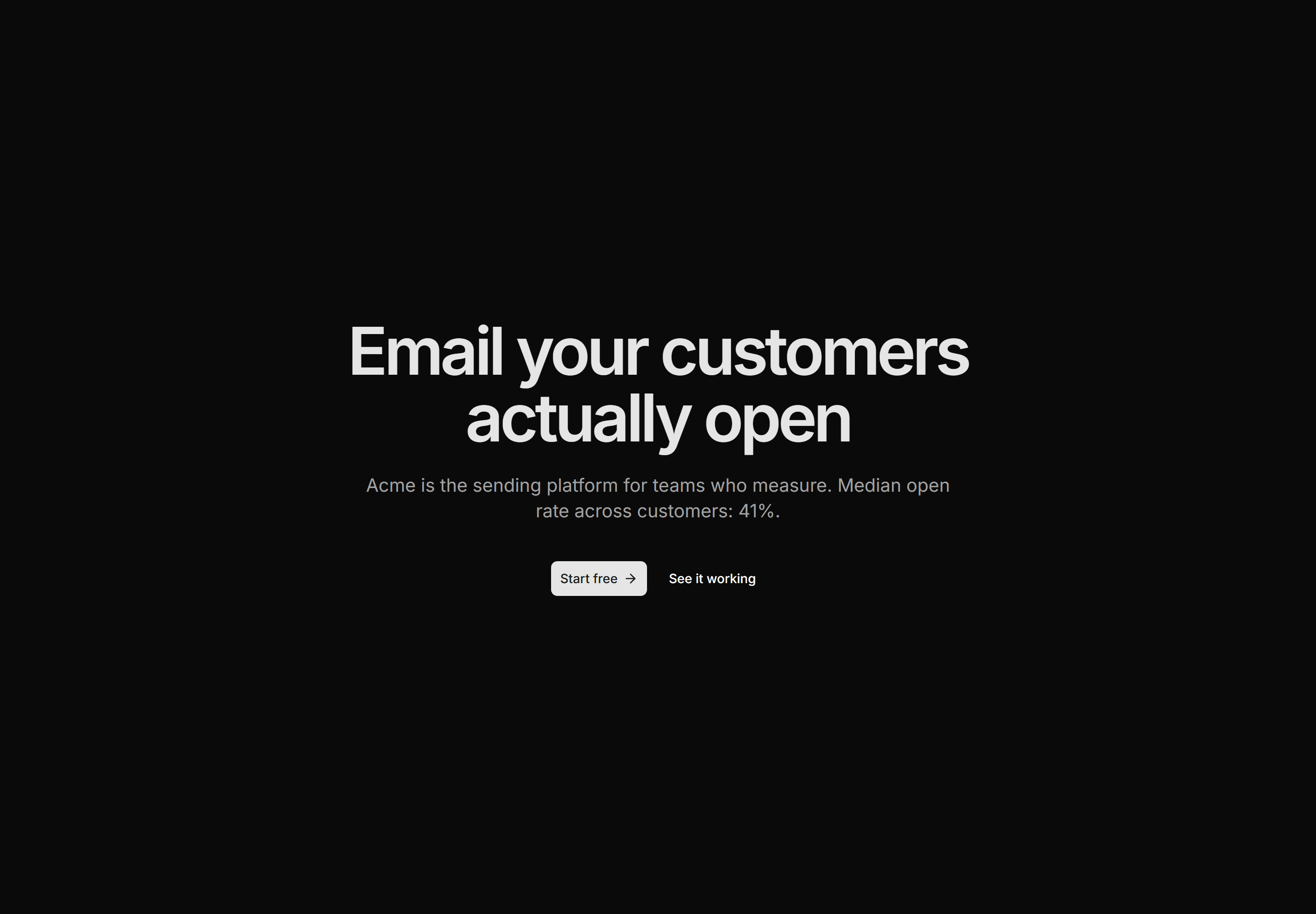 Marketing Hero: Headline Only Hero