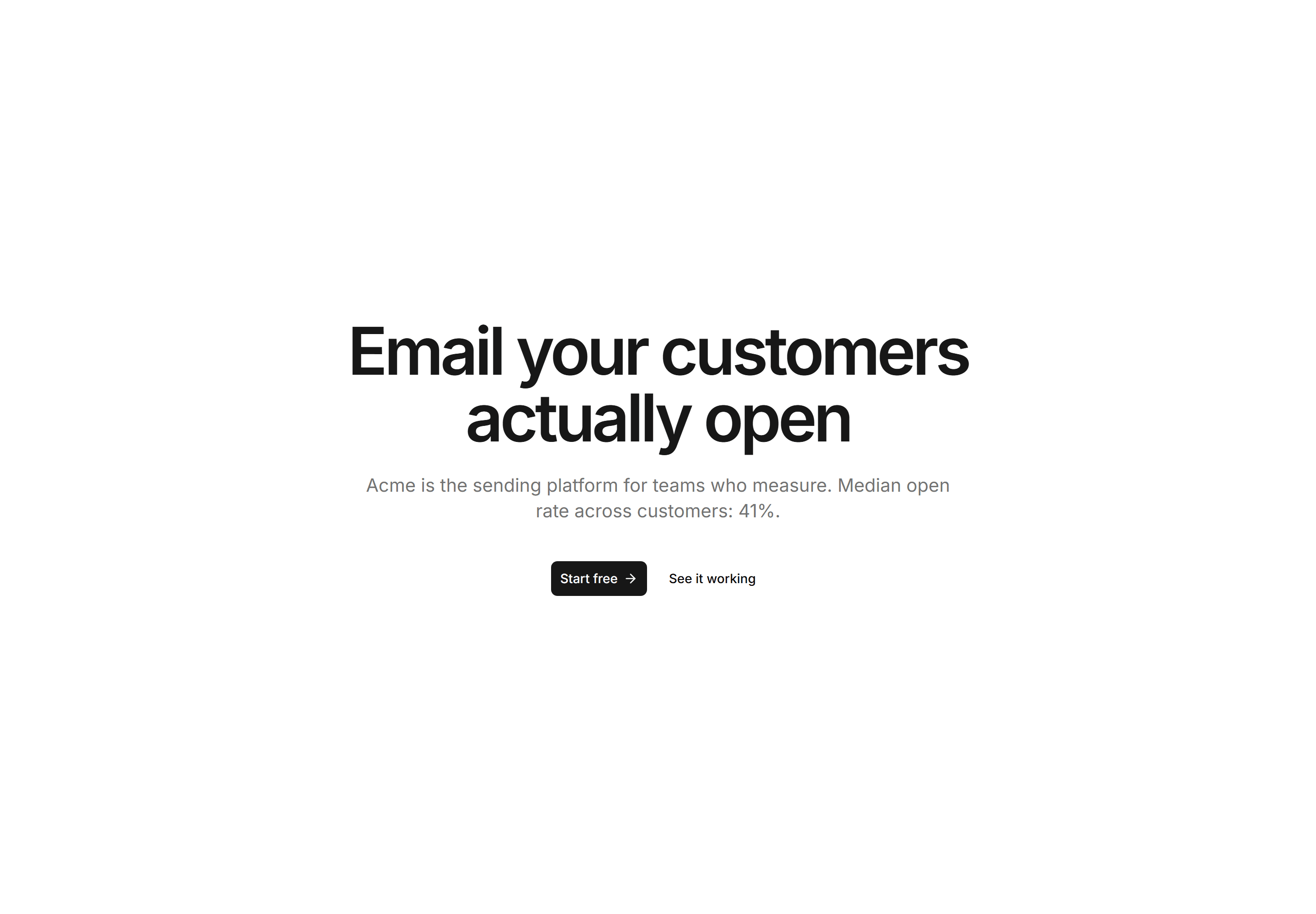 Marketing Hero: Headline Only Hero