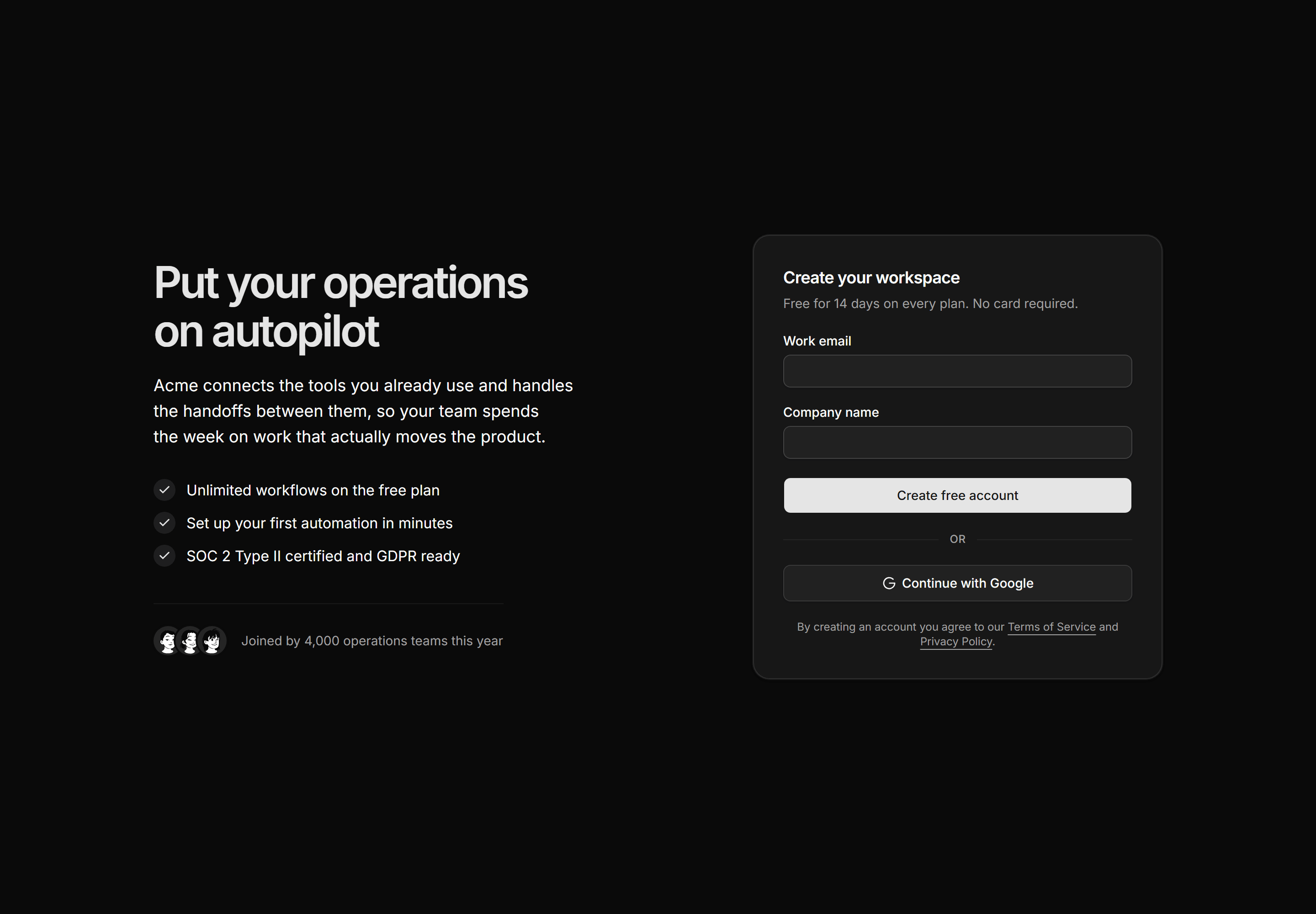 Marketing Hero: Signup Hero