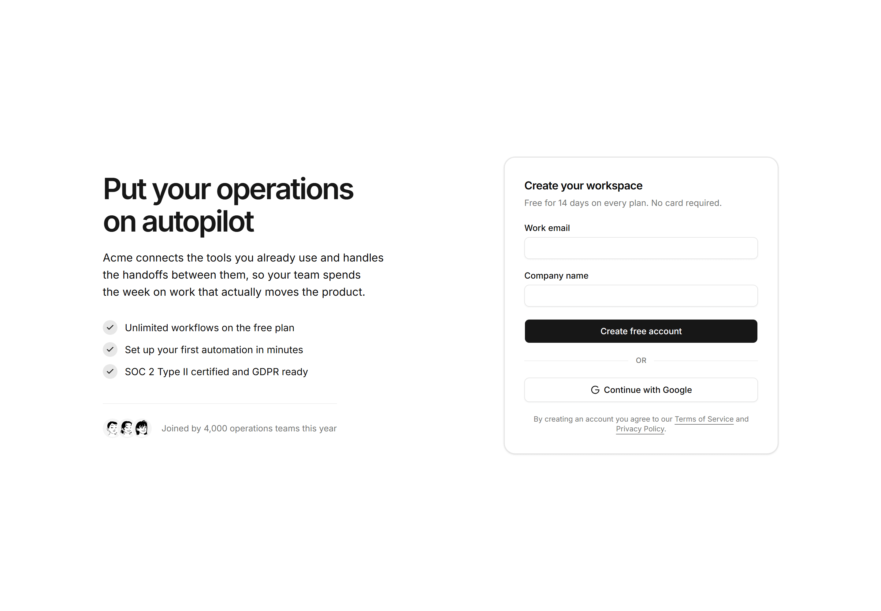 Marketing Hero: Signup Hero