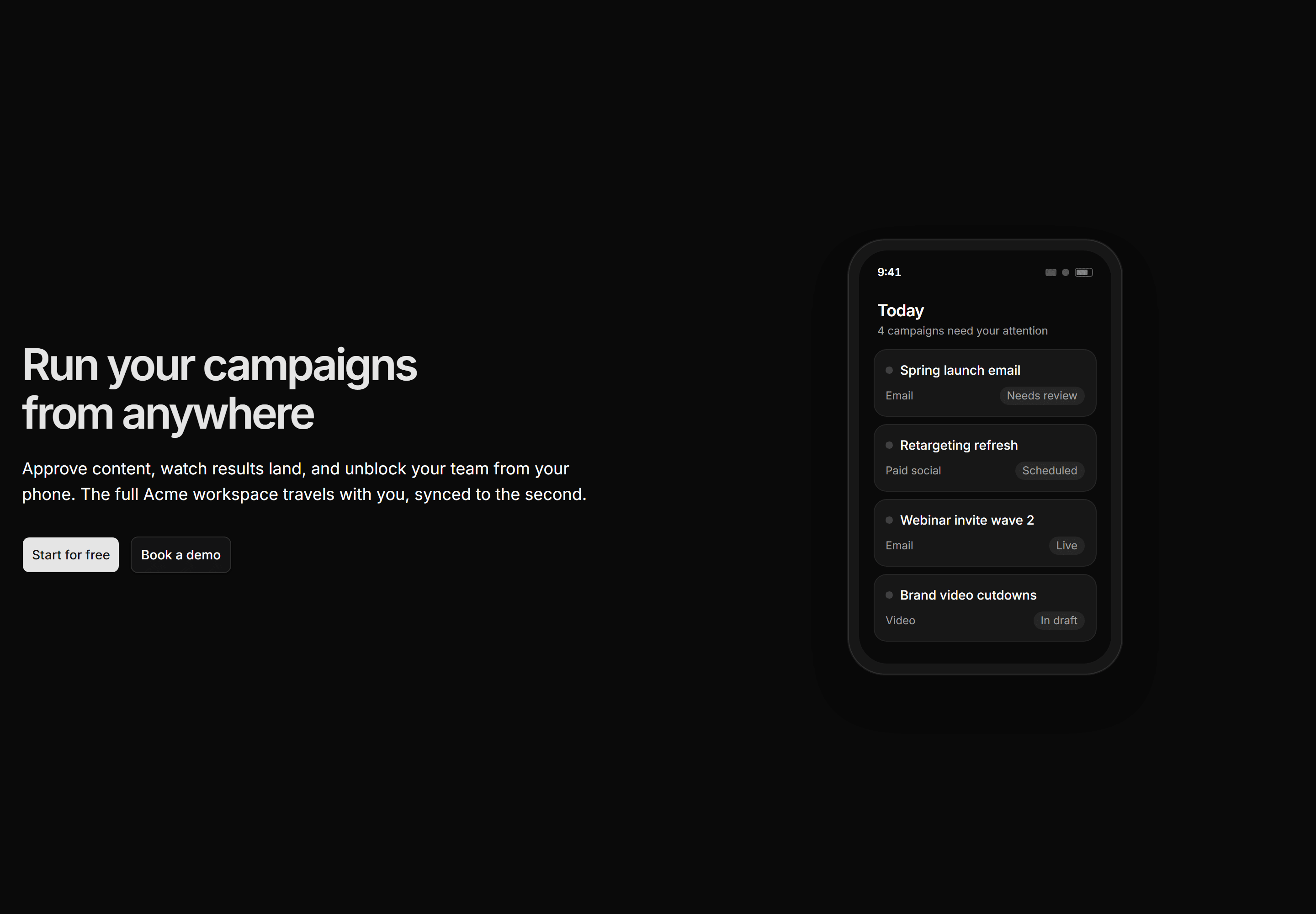 Marketing Hero: Split With Mobile App