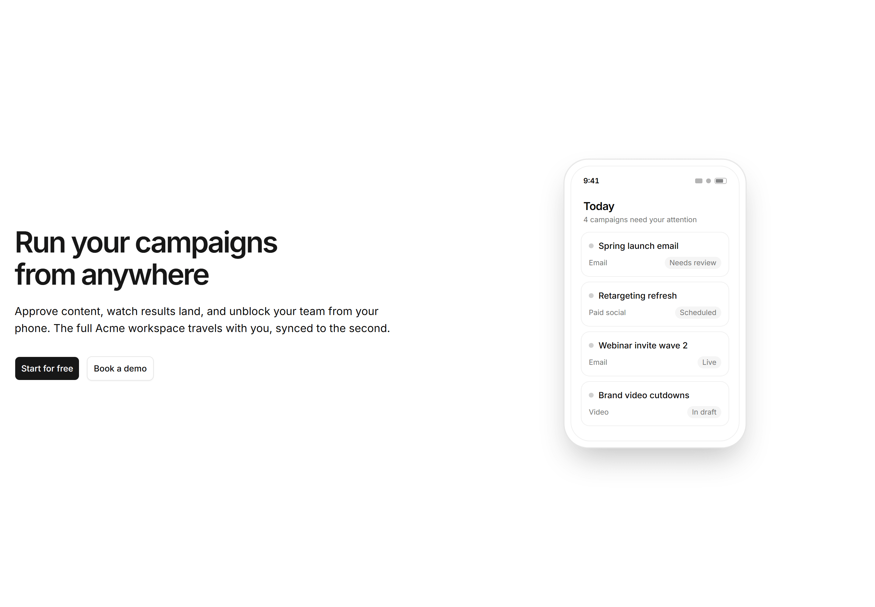 Marketing Hero: Split With Mobile App