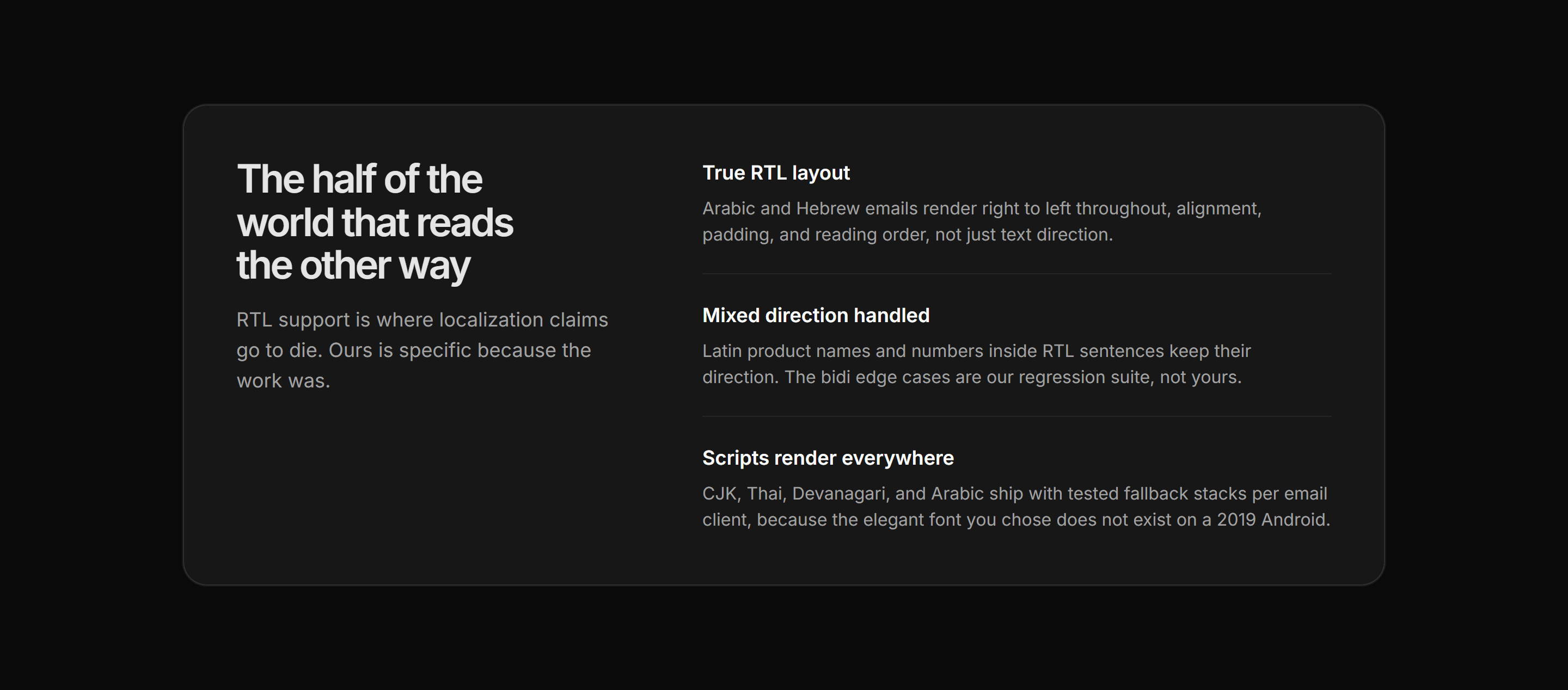 Marketing Localization: Rtl Support Callout
