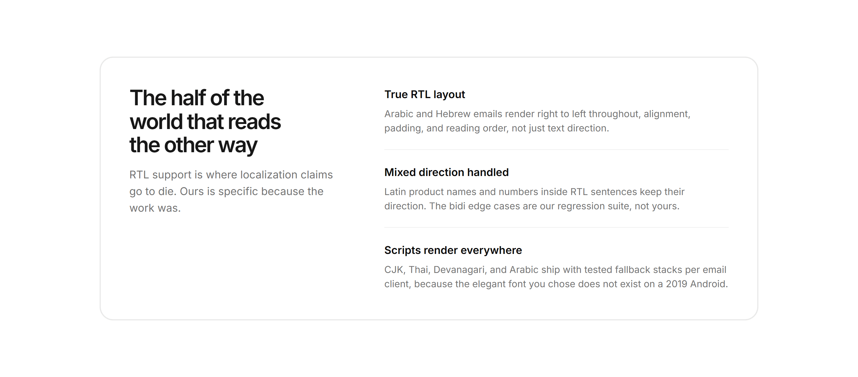 Marketing Localization: Rtl Support Callout